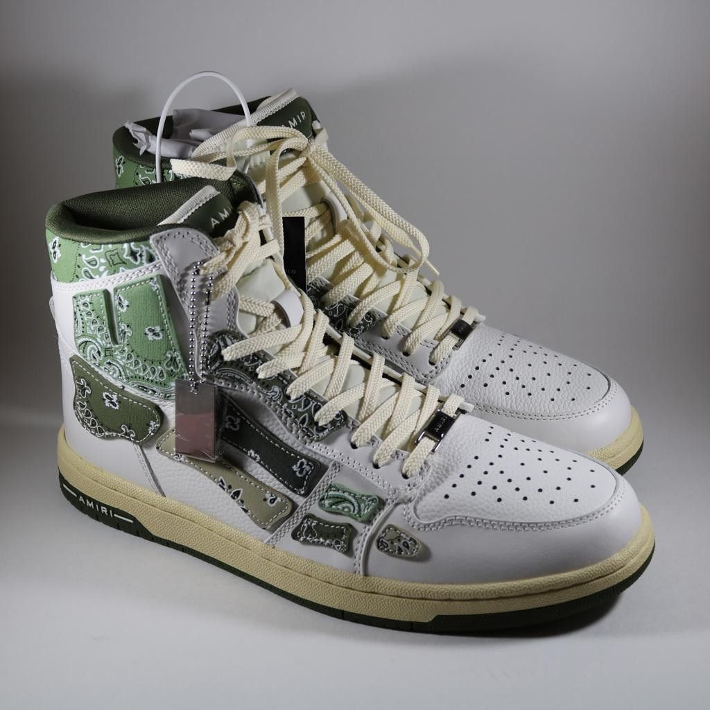 Amiri Amiri Skel Top Bandana Print Hi Sneakers 42 43 Size US 10 / EU 43 - 1 Thumbnail