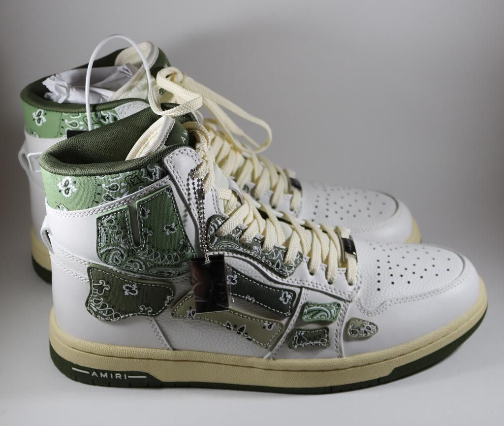 Amiri Amiri Skel Top Bandana Print Hi Sneakers 42 43 Size US 10 / EU 43 - 3 Thumbnail