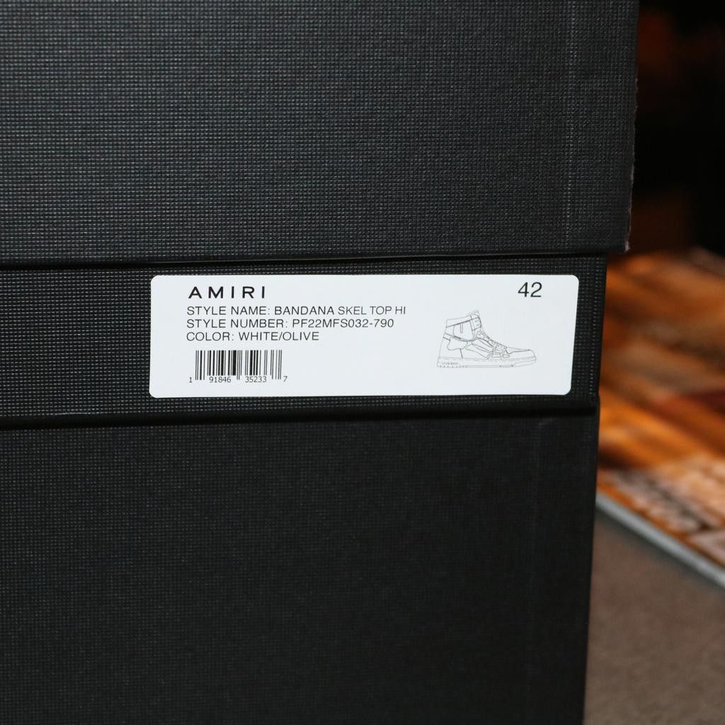Amiri Amiri Skel Top Bandana Print Hi Sneakers 42 43 Size US 10 / EU 43 - 9 Thumbnail