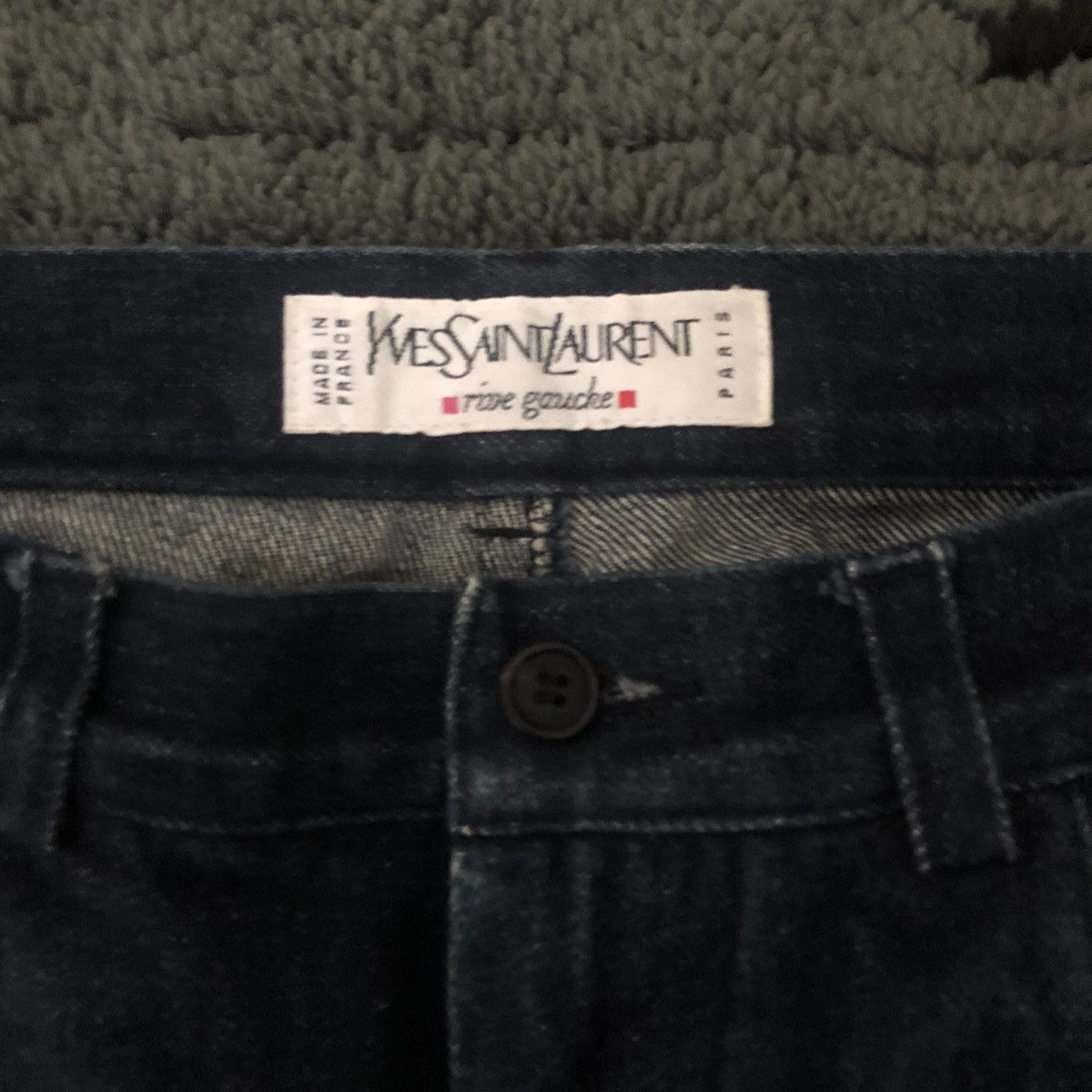 Pre-owned Hedi Slimane X Ysl Rive Gauche By Hedi Slimane Yves Saint Laurent Rive Gauche 1999 Raw Denim In Blue