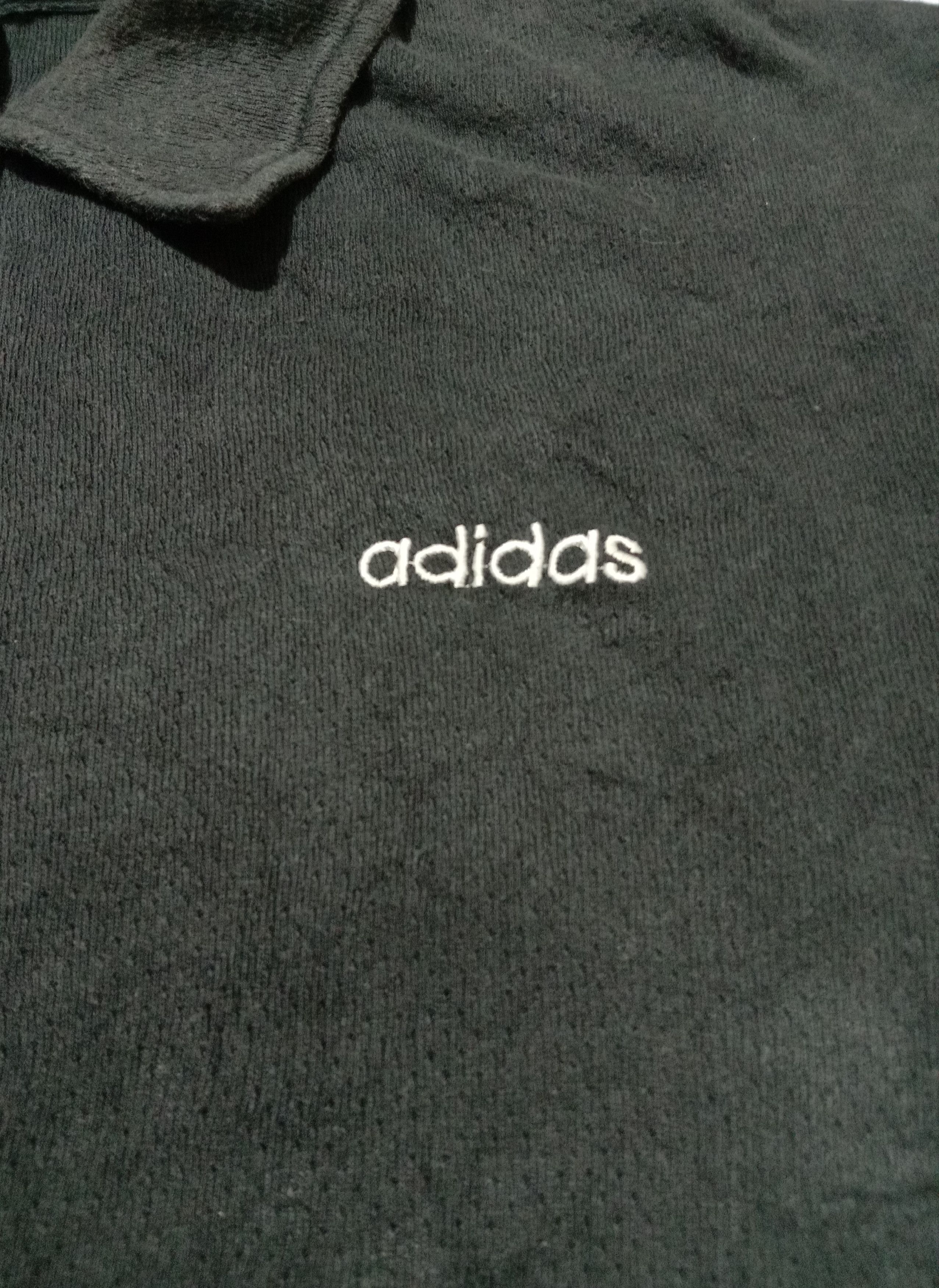 Adidas × Vintage Vintage Adidas Polo Tee Embroidery Spell Out Logo Size US L / EU 52-54 / 3 - 3 Thumbnail