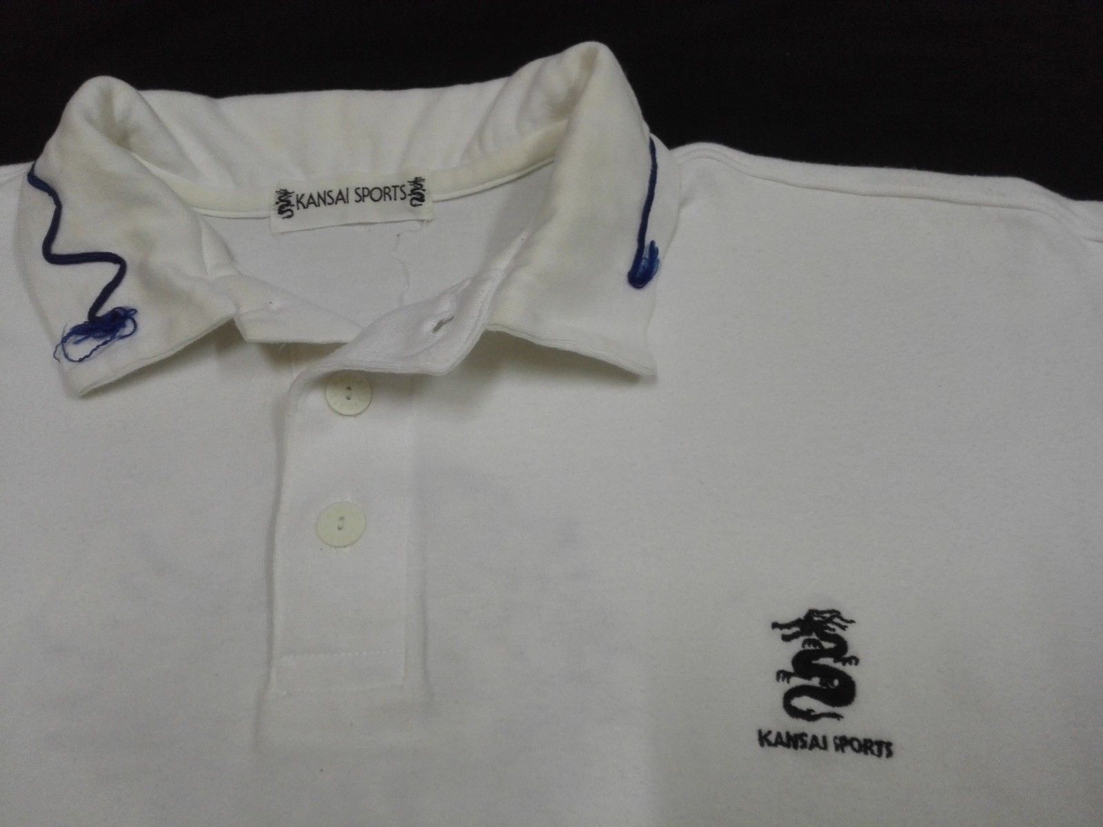 Japanese Brand KANSAI YAMAMOTO Sports Polo Dragon Embroidery Tee Size US L / EU 52-54 / 3 - 3 Thumbnail