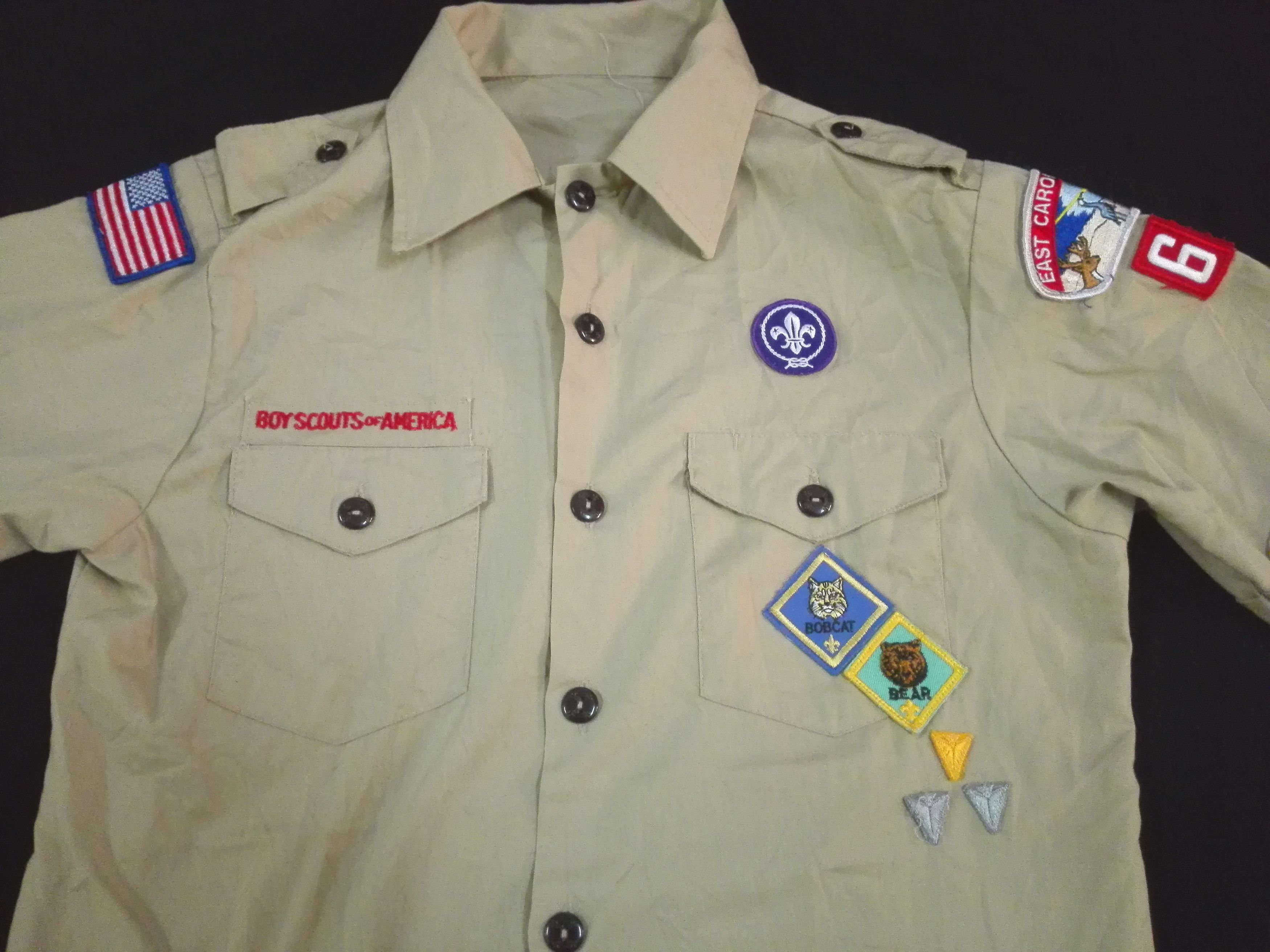 Vintage Vintage BOY SCOUTS OF AMERICA UNIFORM SHIRT Size US S / EU 44-46 / 1 - 2 Thumbnail