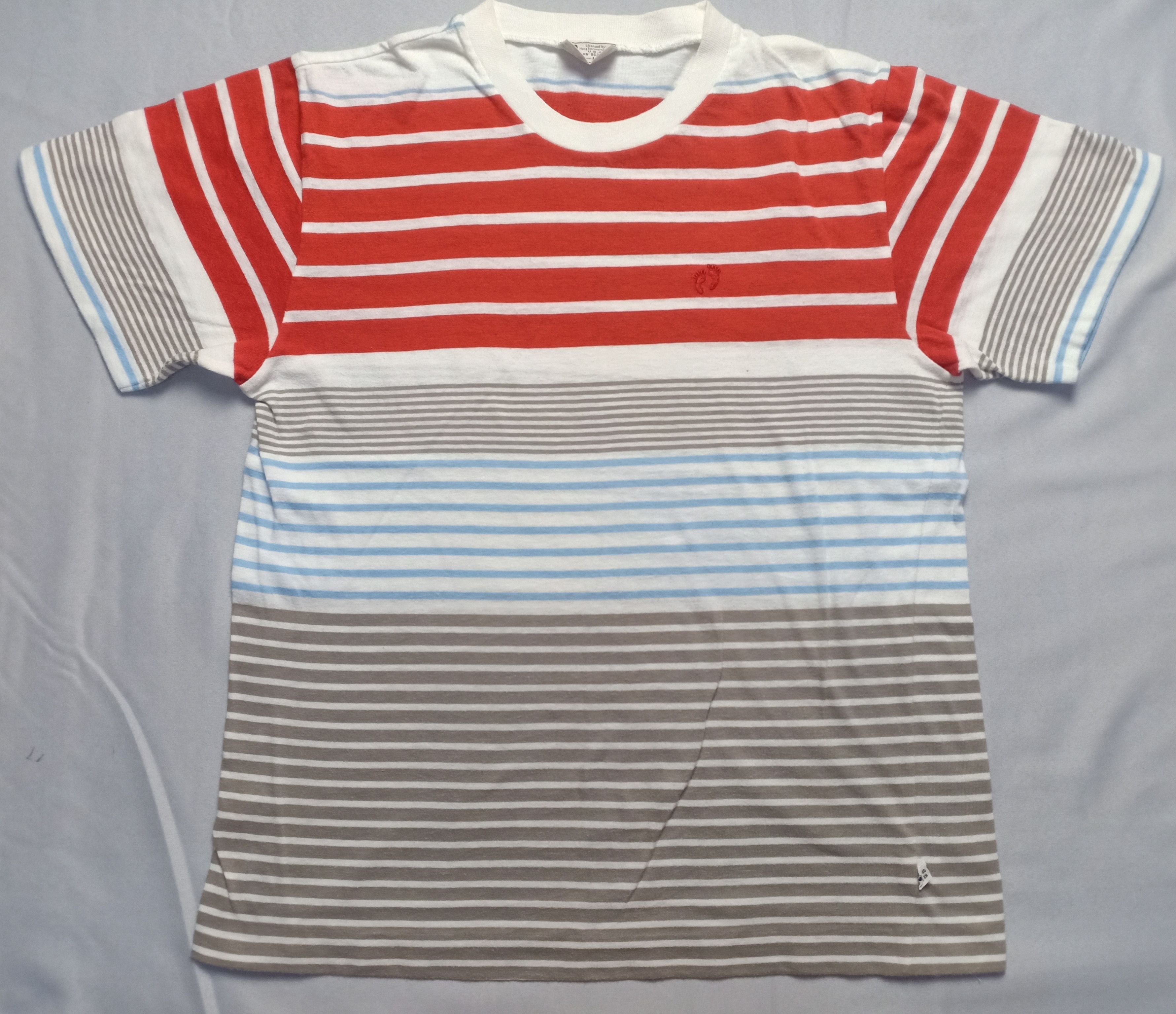Hang Ten Vintage 70s 80s Hang Ten Striped Suffer / Skate Tee Size US S / EU 44-46 / 1 - 2 Thumbnail