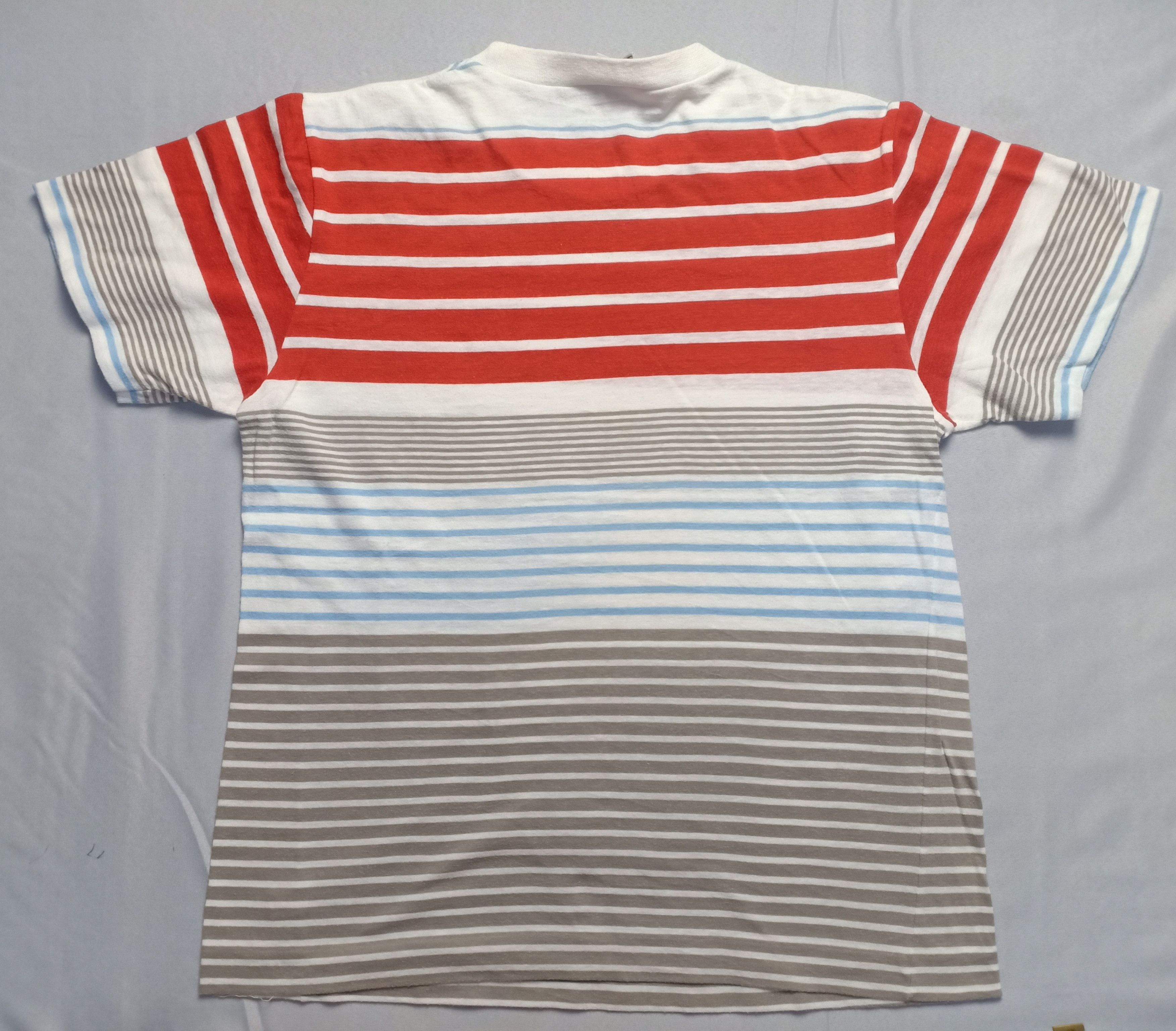 Hang Ten Vintage 70s 80s Hang Ten Striped Suffer / Skate Tee Size US S / EU 44-46 / 1 - 9 Thumbnail