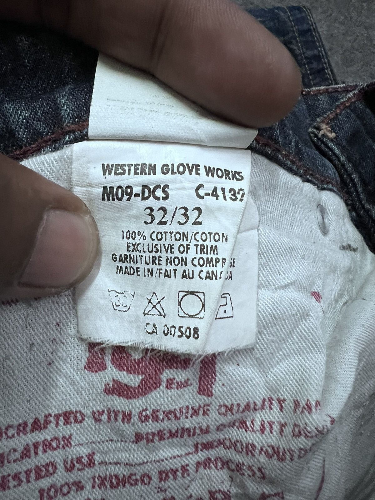 Vintage FLARED💥 1921 BRAND ART DISTRESSED DENIM PANTS Size US 31 - 11 Thumbnail
