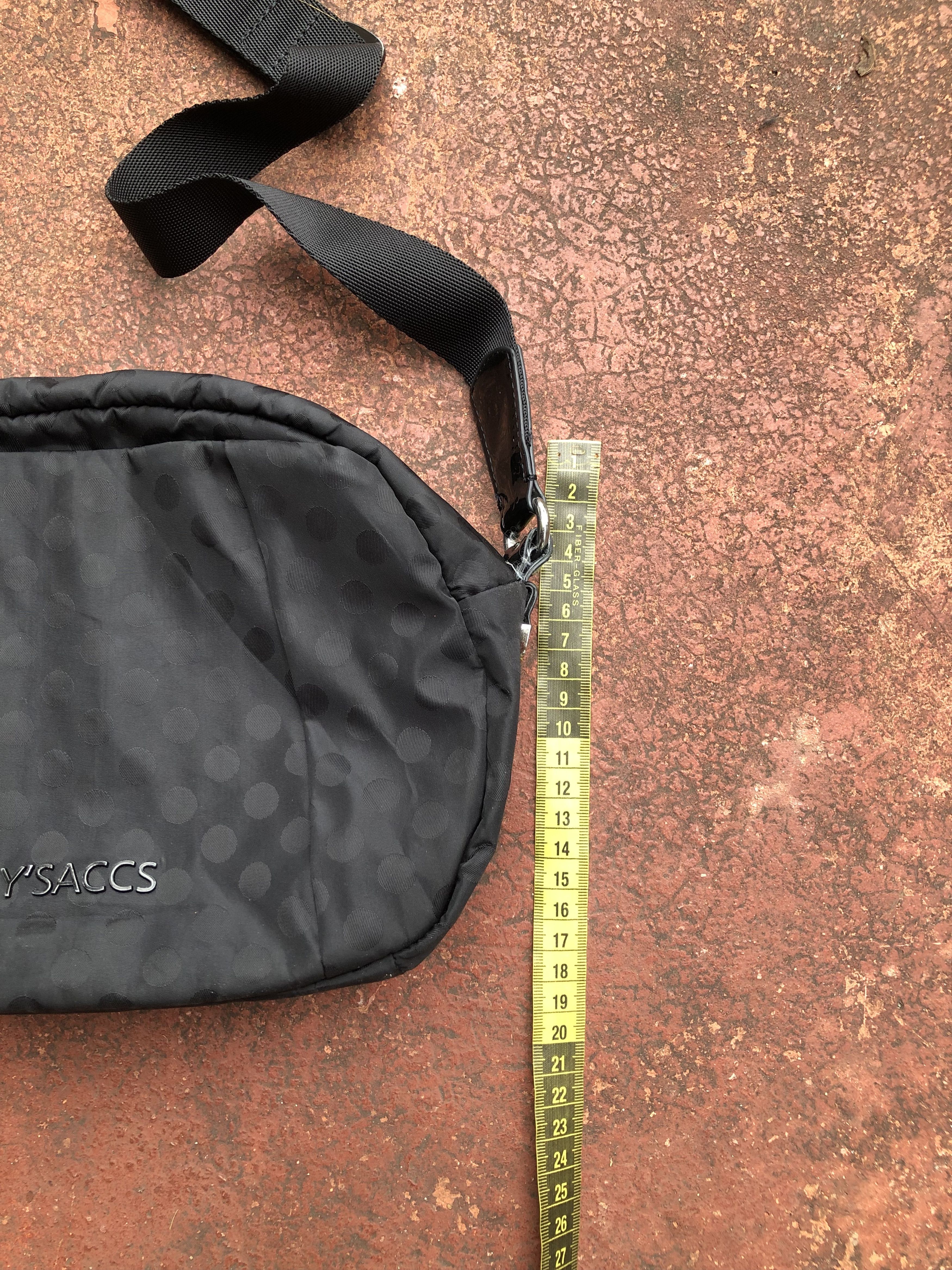 Yohji Yamamoto RARE🔥VINTAGE YOHJI Y’SACCS POLKA DOTS SPELL OUT SLING BAG Size ONE SIZE - 19 Thumbnail