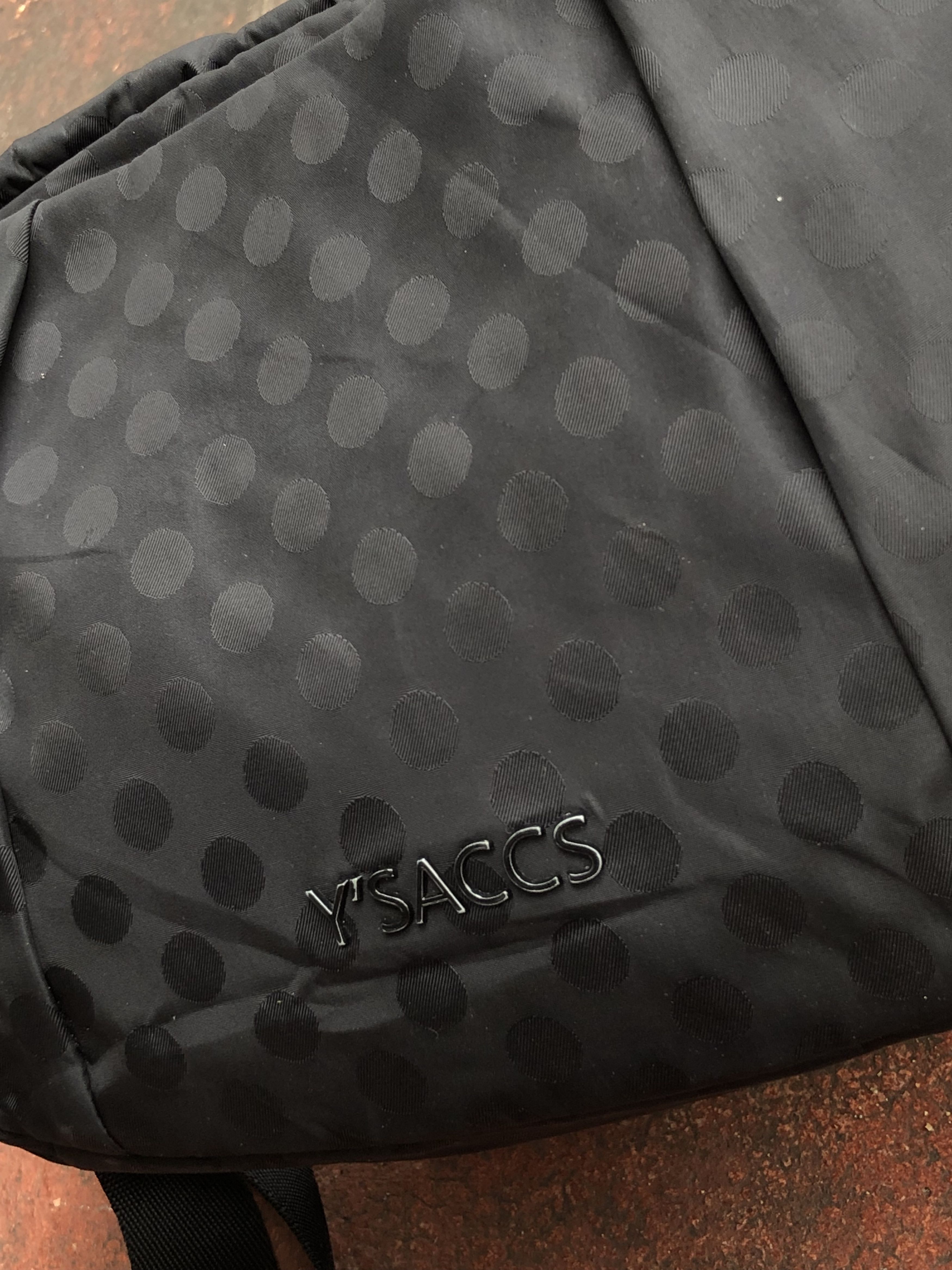 Yohji Yamamoto RARE🔥VINTAGE YOHJI Y’SACCS POLKA DOTS SPELL OUT SLING BAG Size ONE SIZE - 3 Thumbnail