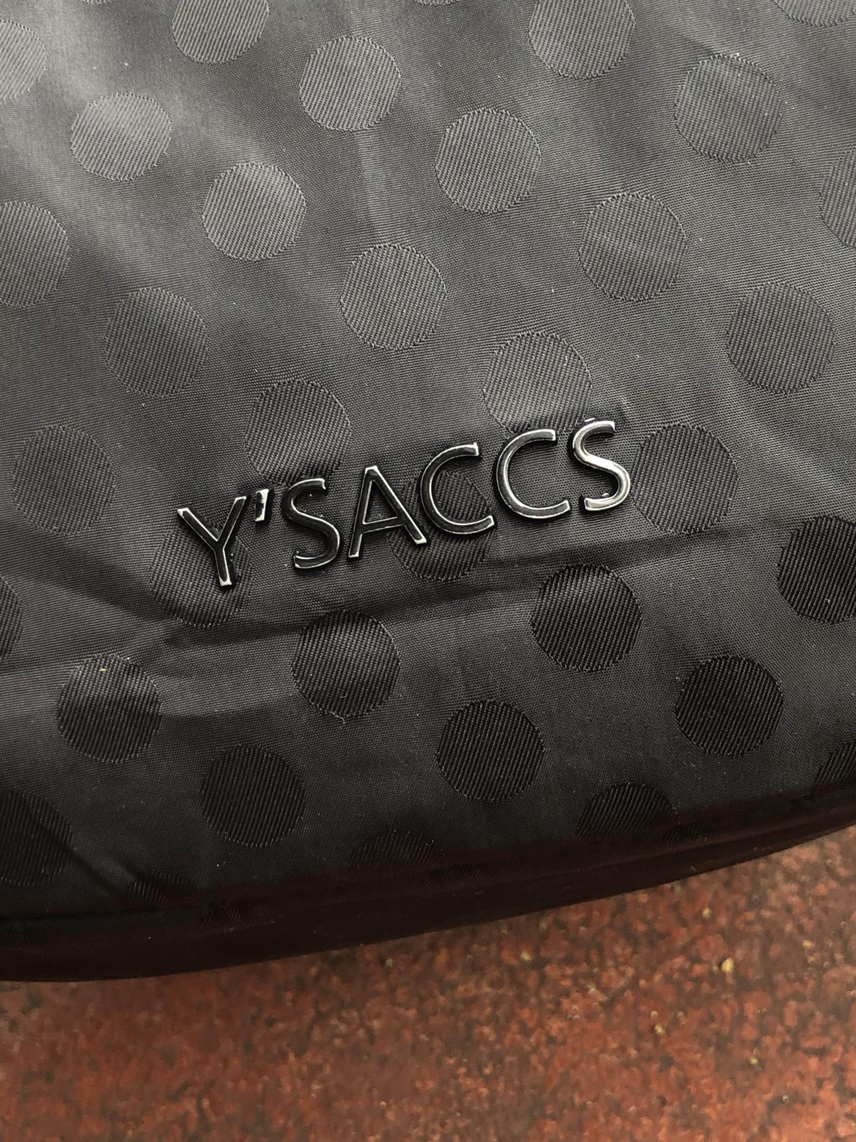 Yohji Yamamoto RARE🔥VINTAGE YOHJI Y’SACCS POLKA DOTS SPELL OUT SLING BAG Size ONE SIZE - 4 Thumbnail