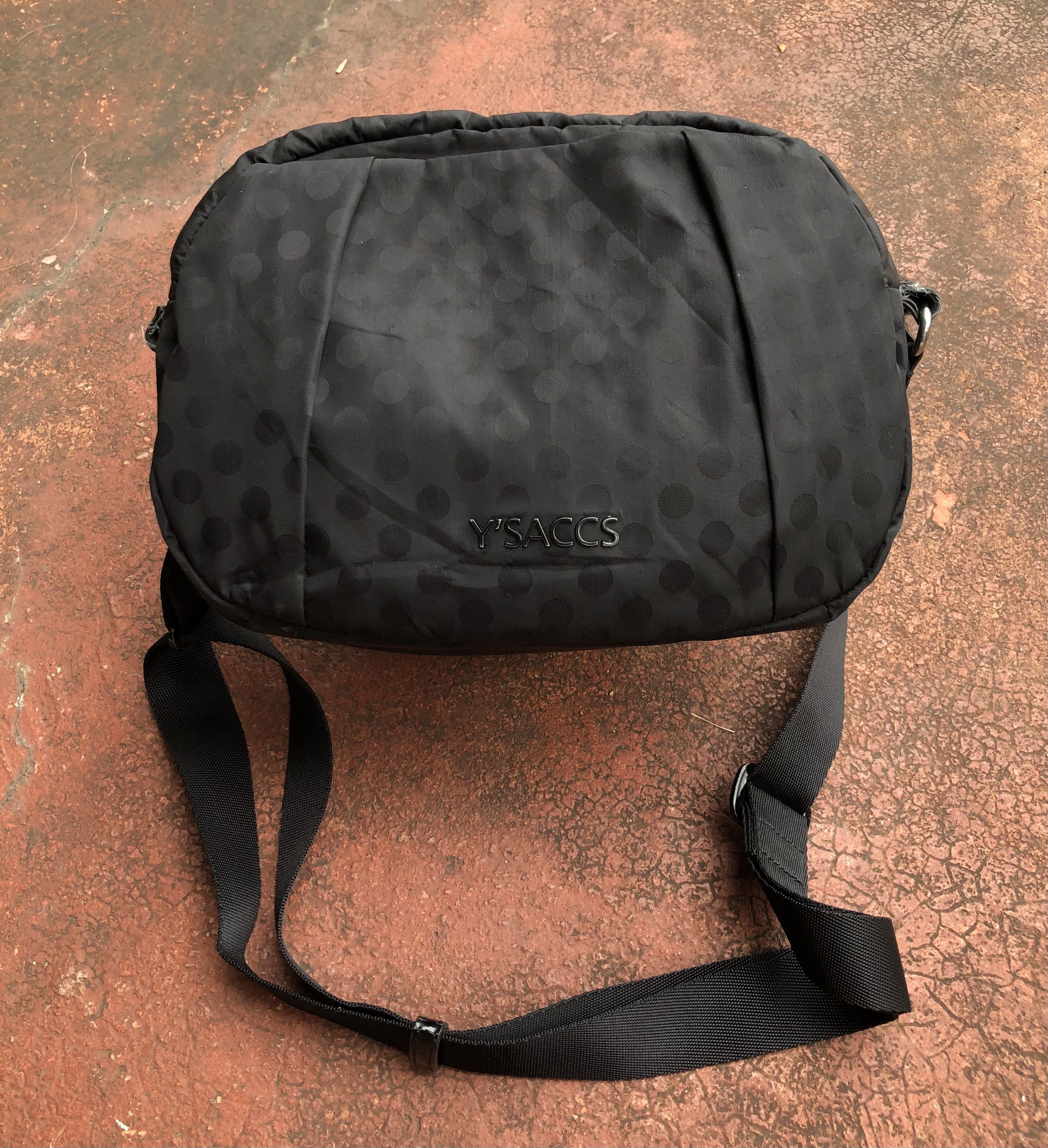 Yohji Yamamoto RARE🔥VINTAGE YOHJI Y’SACCS POLKA DOTS SPELL OUT SLING BAG Size ONE SIZE - 1 Thumbnail