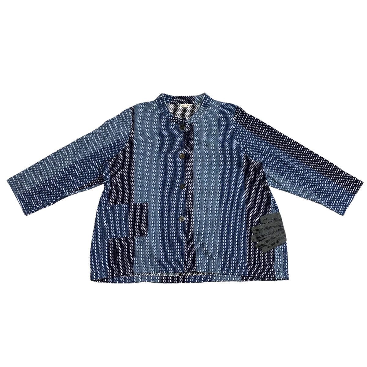 Blue Blue Japan × Indigo Indigo Sashiko Boro Jacket Size L / US 10 / IT 46 - 5 Thumbnail