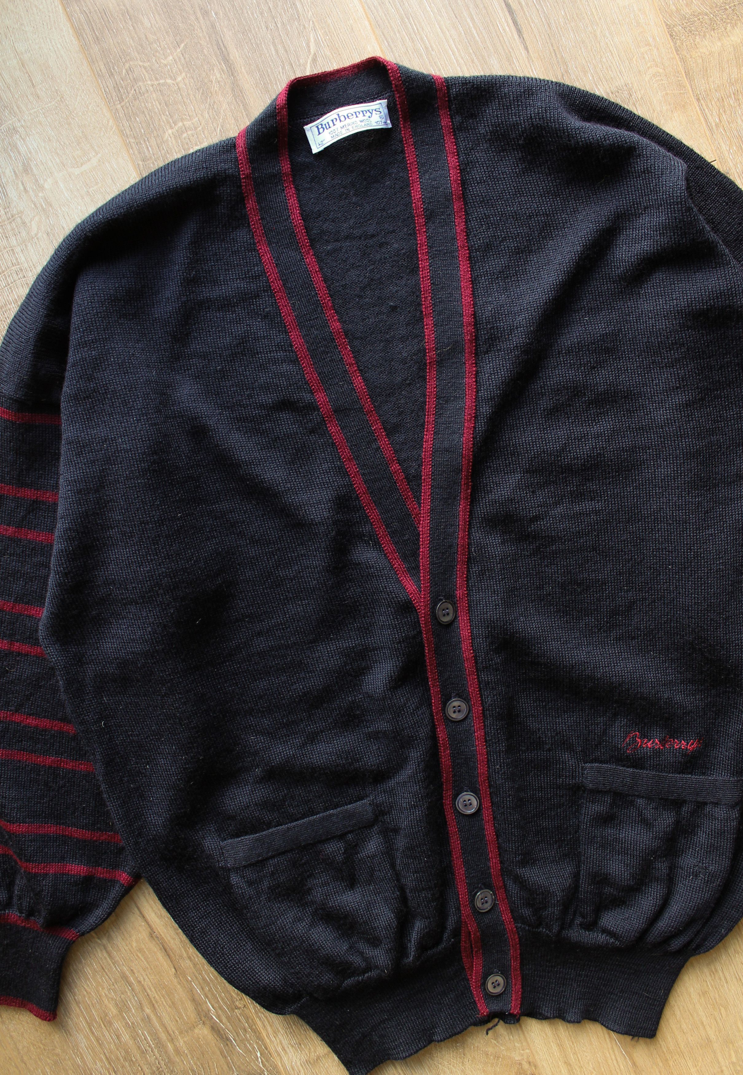 Burberry Vintage Burberry cardigan Size US L / EU 52-54 / 3 - 3 Thumbnail