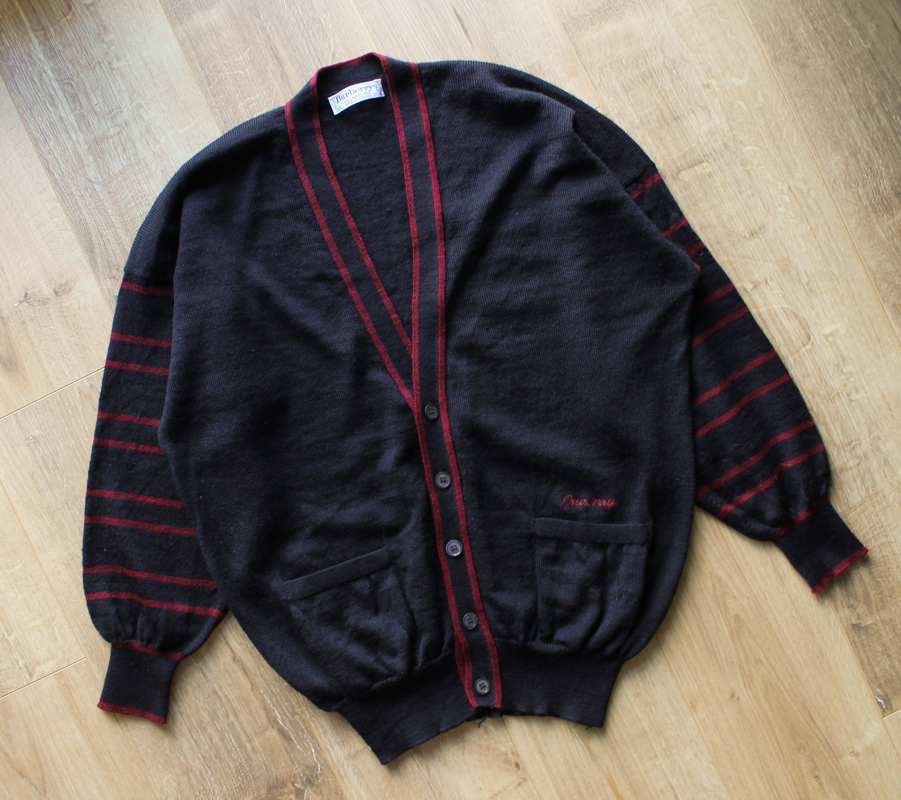 Burberry Vintage Burberry cardigan Size US L / EU 52-54 / 3 - 2 Thumbnail