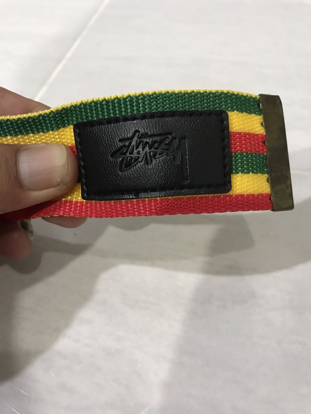 Bob Marley Very Rare STUSSY Rasta Streetwear Belt Size ONE SIZE - 5 Thumbnail