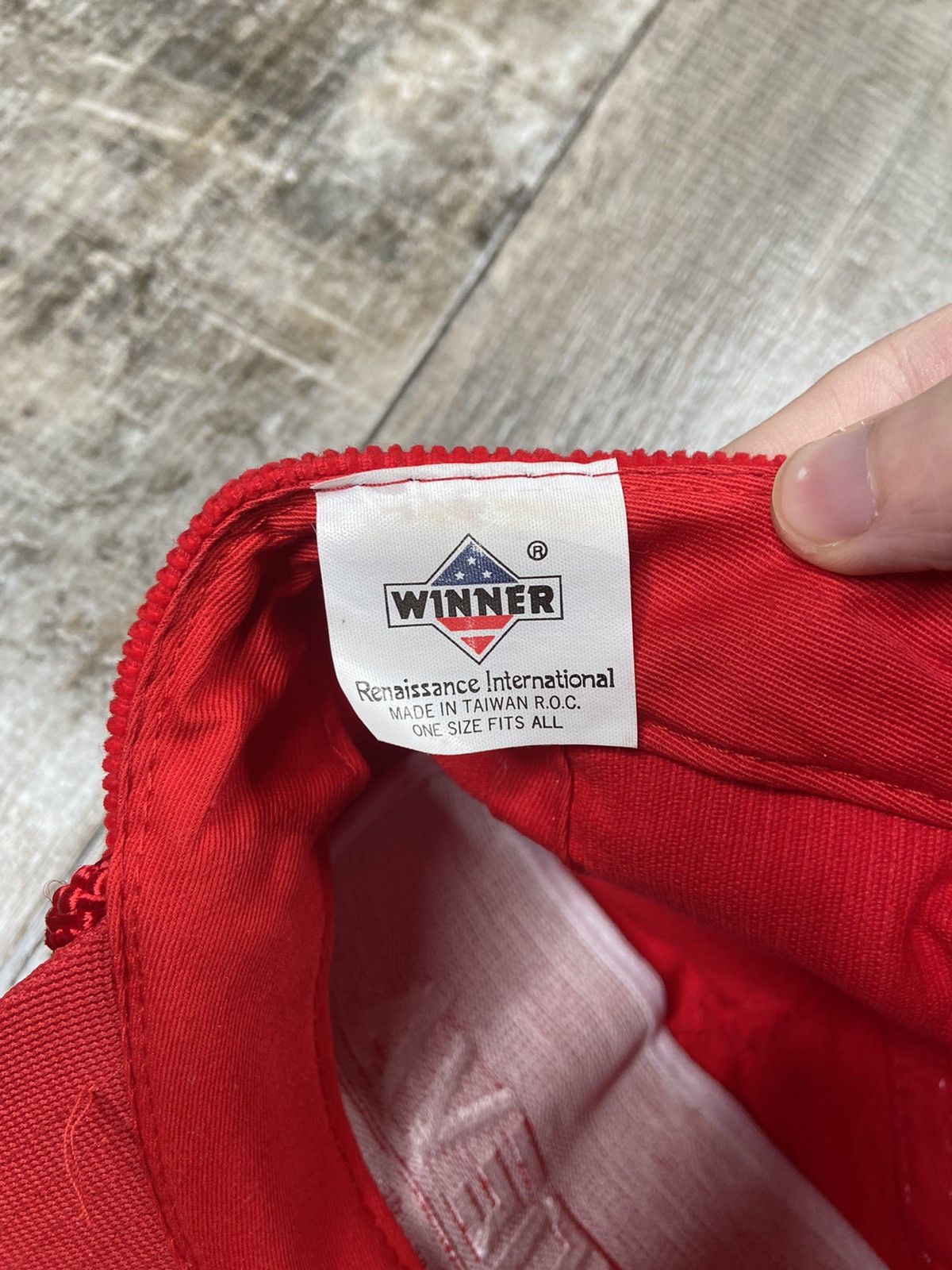 Vintage Crazy Vintage Corduroy Trucker Hat Geneva Red USA Y2K 90’s Size ONE SIZE - 5 Thumbnail