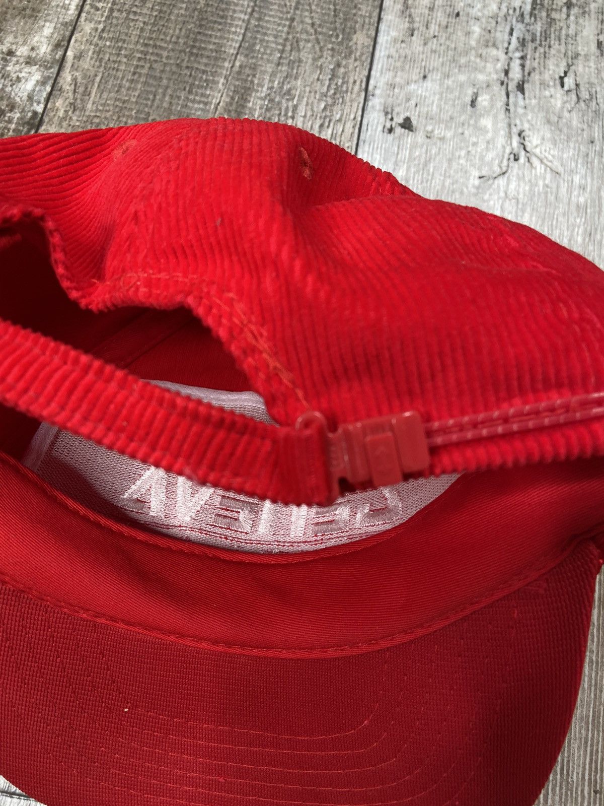 Vintage Crazy Vintage Corduroy Trucker Hat Geneva Red USA Y2K 90’s Size ONE SIZE - 4 Thumbnail
