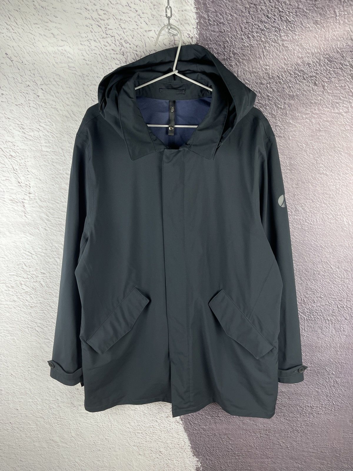 image of Avant Garde Rrp 650$ People Of Shibuya Hachiko Coat Tech Jacket in Navy, Men's (Size Large)