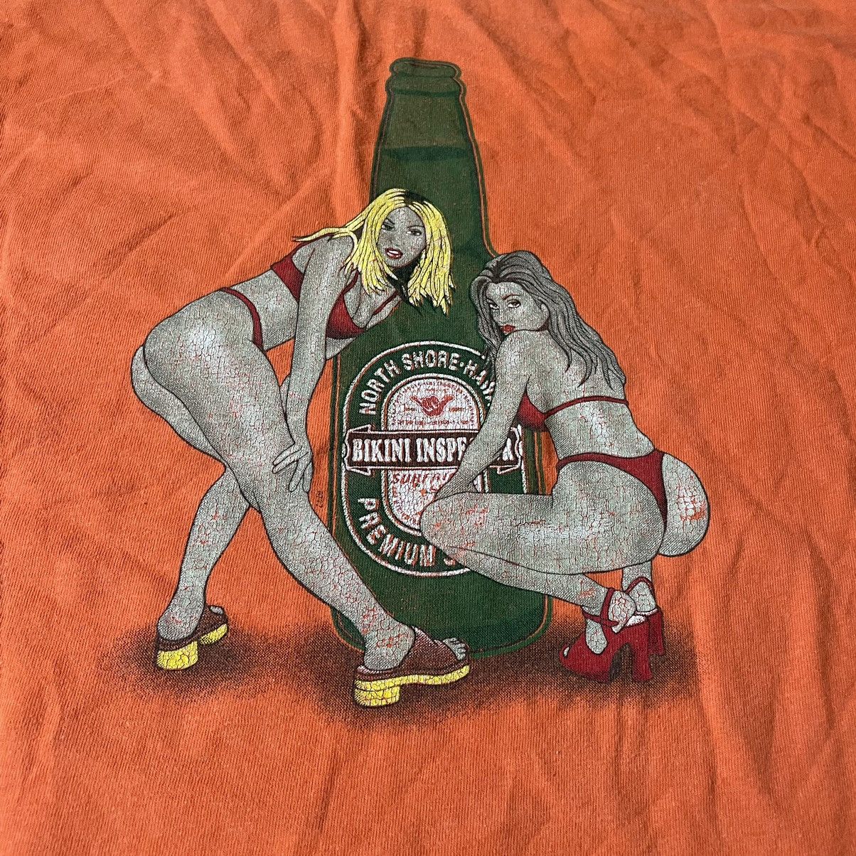 Vintage Vintage Y2K Orange Graphic Tee Funny Slogan Streetwear XXL Size US XXL / EU 58 / 5 - 6 Thumbnail
