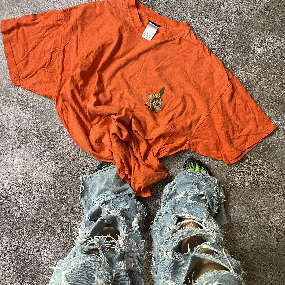 Vintage Vintage Y2K Orange Graphic Tee Funny Slogan Streetwear XXL Size US XXL / EU 58 / 5 - 8 Thumbnail