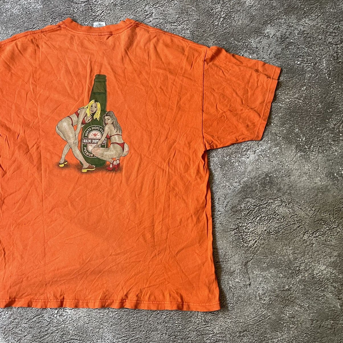Vintage Vintage Y2K Orange Graphic Tee Funny Slogan Streetwear XXL Size US XXL / EU 58 / 5 - 3 Thumbnail
