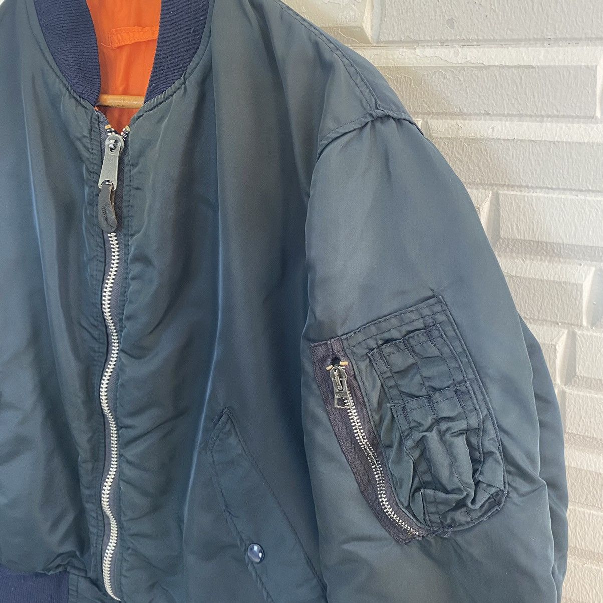 Alpha Industries VINTAGE ALPHA MA-1 REVERSIBLE BOMBER JACKET Size US M / EU 48-50 / 2 - 8 Thumbnail