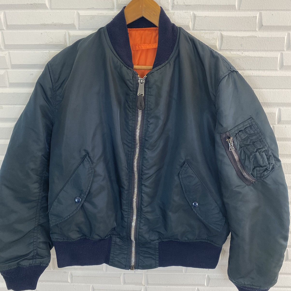 Alpha Industries VINTAGE ALPHA MA-1 REVERSIBLE BOMBER JACKET Size US M / EU 48-50 / 2 - 7 Thumbnail
