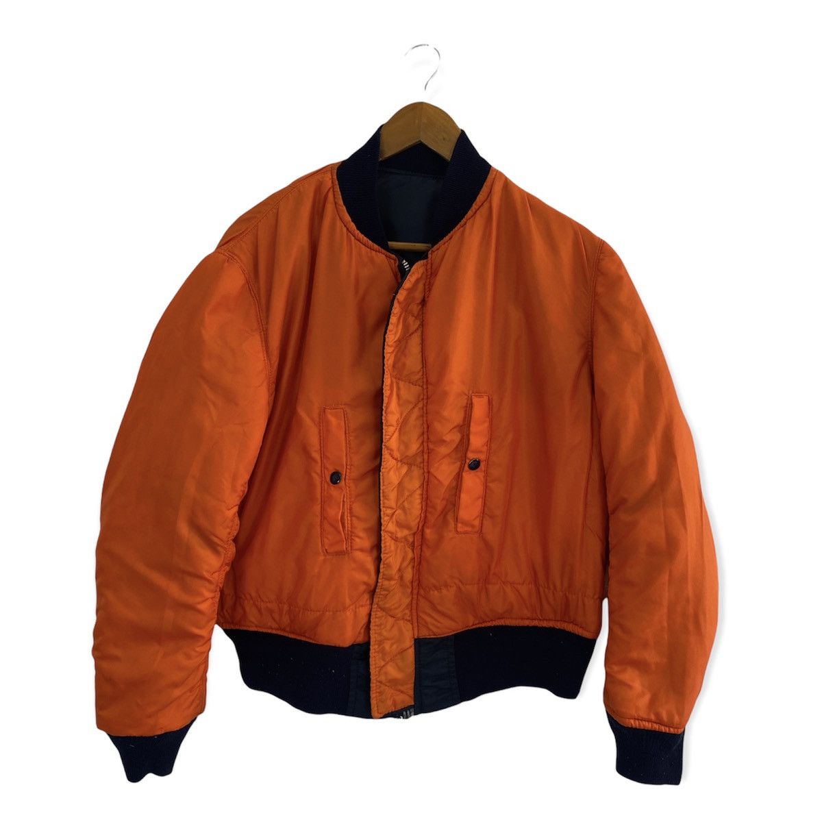 Alpha Industries VINTAGE ALPHA MA-1 REVERSIBLE BOMBER JACKET Size US M / EU 48-50 / 2 - 3 Thumbnail