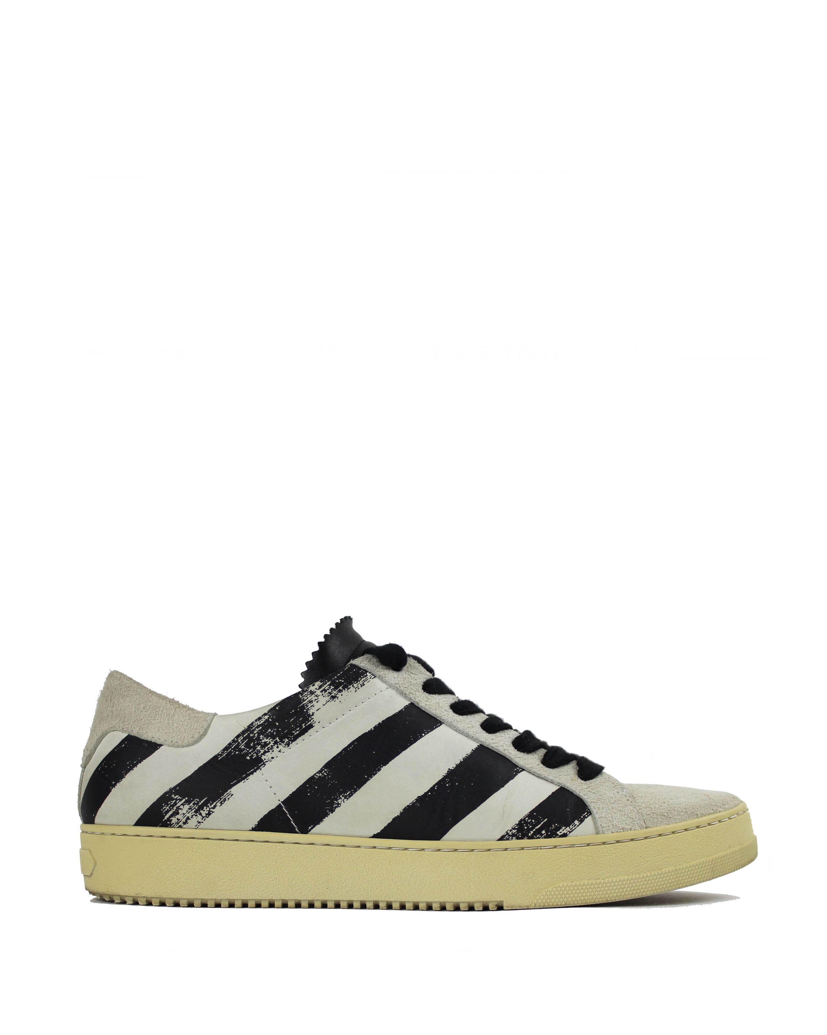Off-White Off-White Diagonal Stripe Distressed Sneakers Size US 8 / EU 41 - 2 Thumbnail