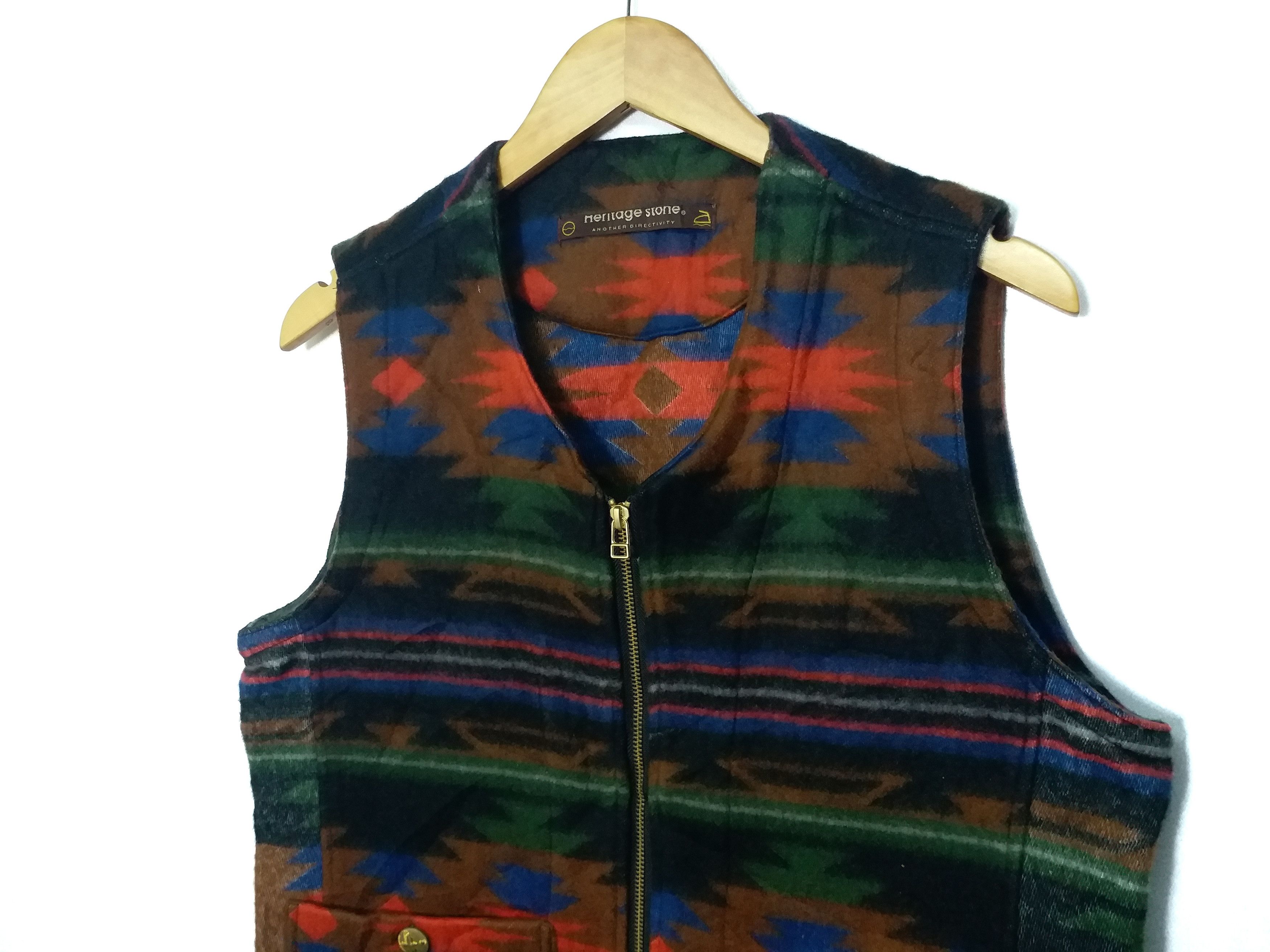 Japanese Brand 90’s AZTEC NAVAJO Heritage Stone Streetwear Size US M / EU 48-50 / 2 - 2 Thumbnail