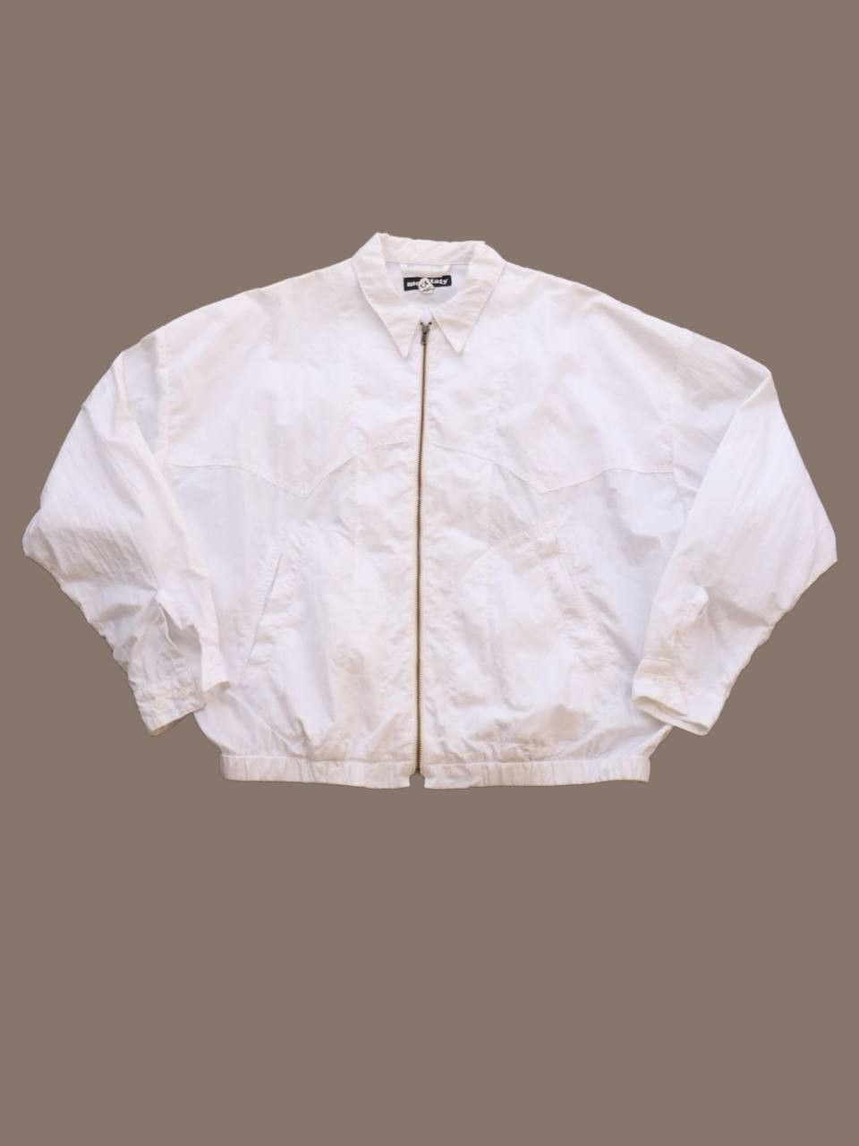 Monitaly Monitaly Oversized Boxy Lightweight White Jacket Size US L / EU 52-54 / 3 - 2 Thumbnail