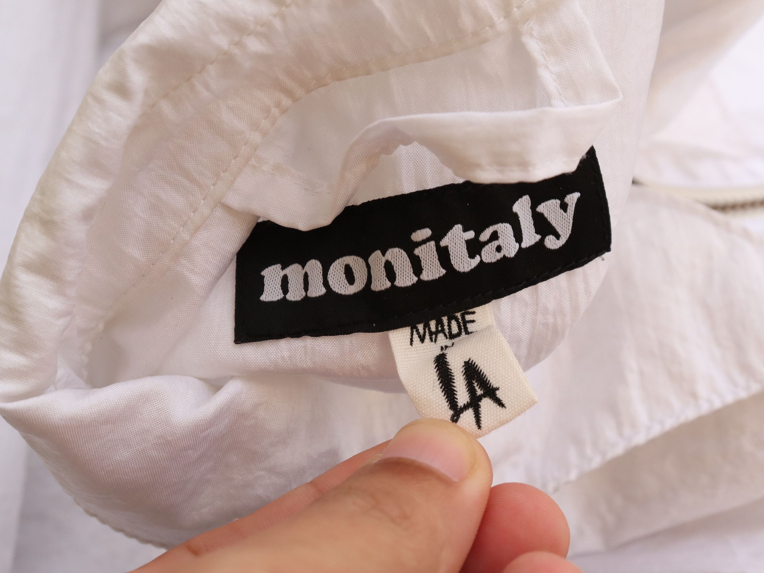 Monitaly Monitaly Oversized Boxy Lightweight White Jacket Size US L / EU 52-54 / 3 - 15 Thumbnail