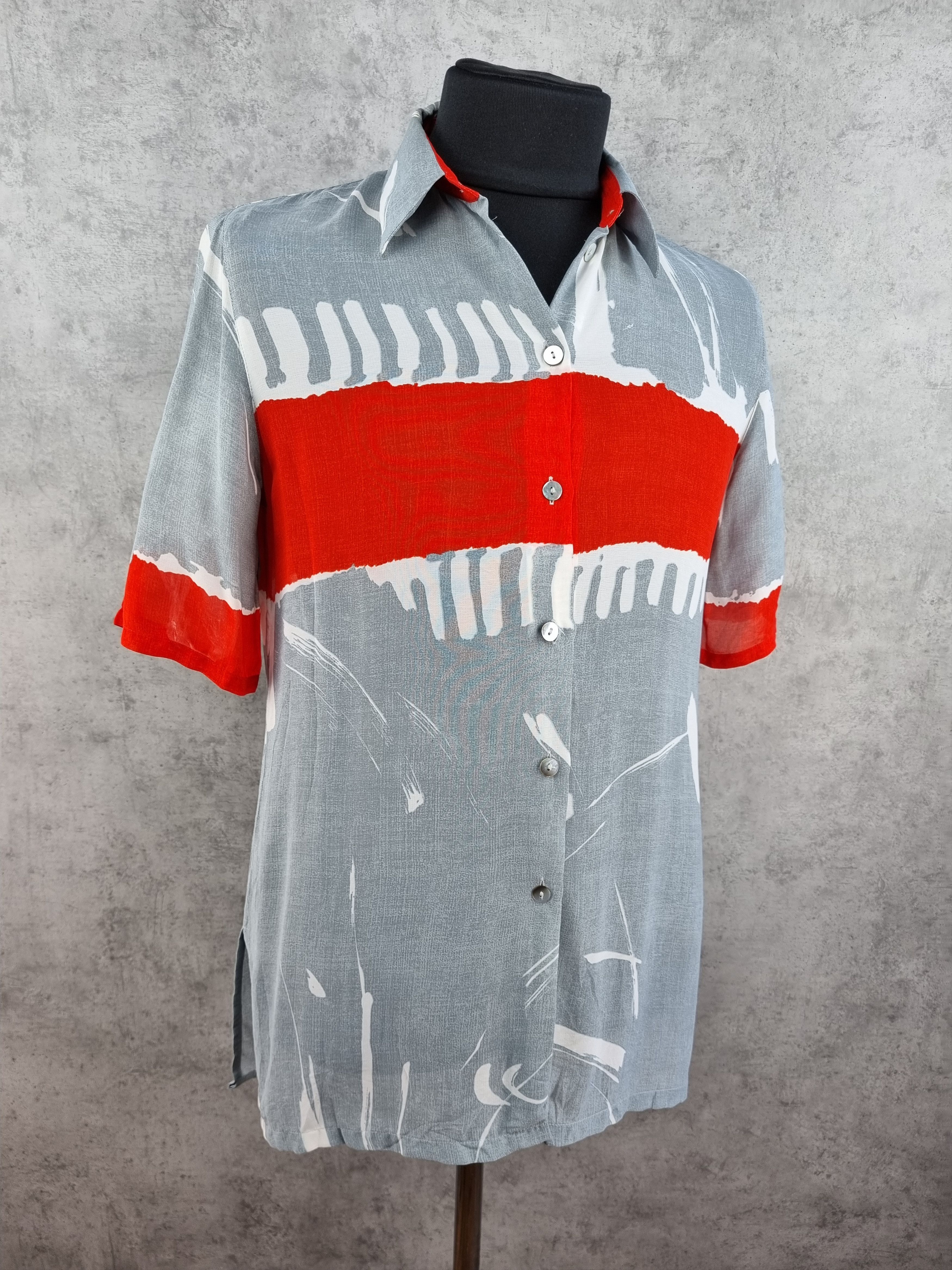 Other 90s Abstract Extra Thin Fabrics Attractive Patern Shirt Size US M / EU 48-50 / 2 - 2 Thumbnail