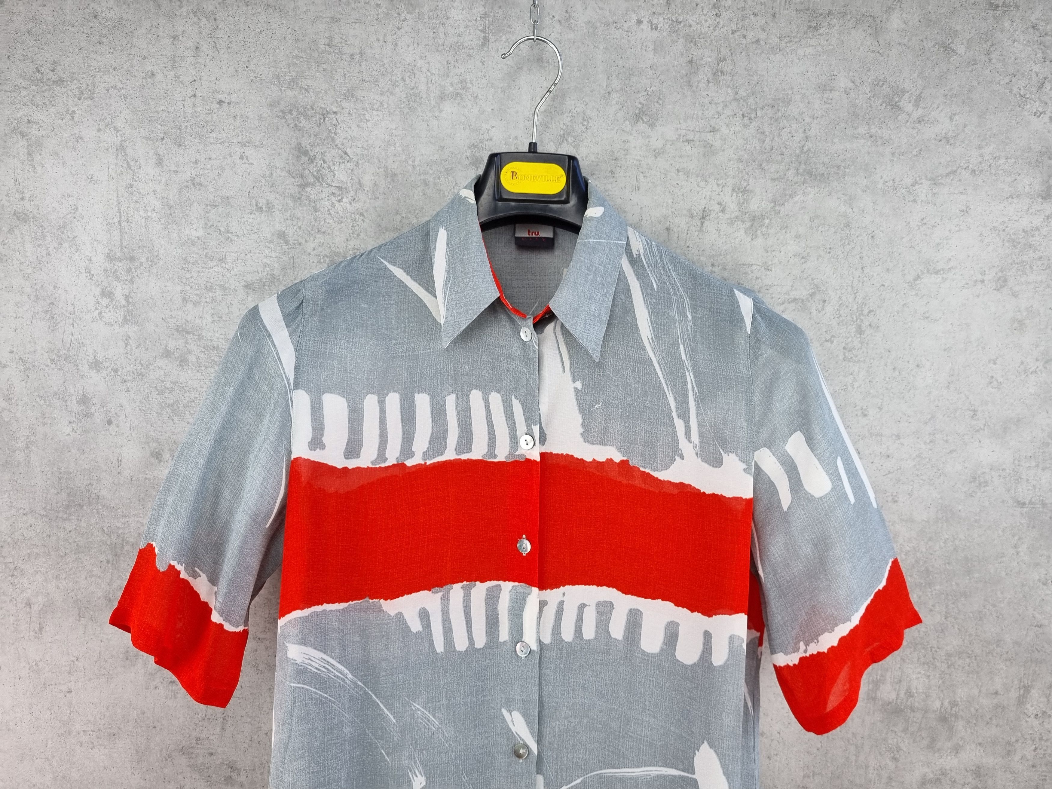 Other 90s Abstract Extra Thin Fabrics Attractive Patern Shirt Size US M / EU 48-50 / 2 - 3 Thumbnail