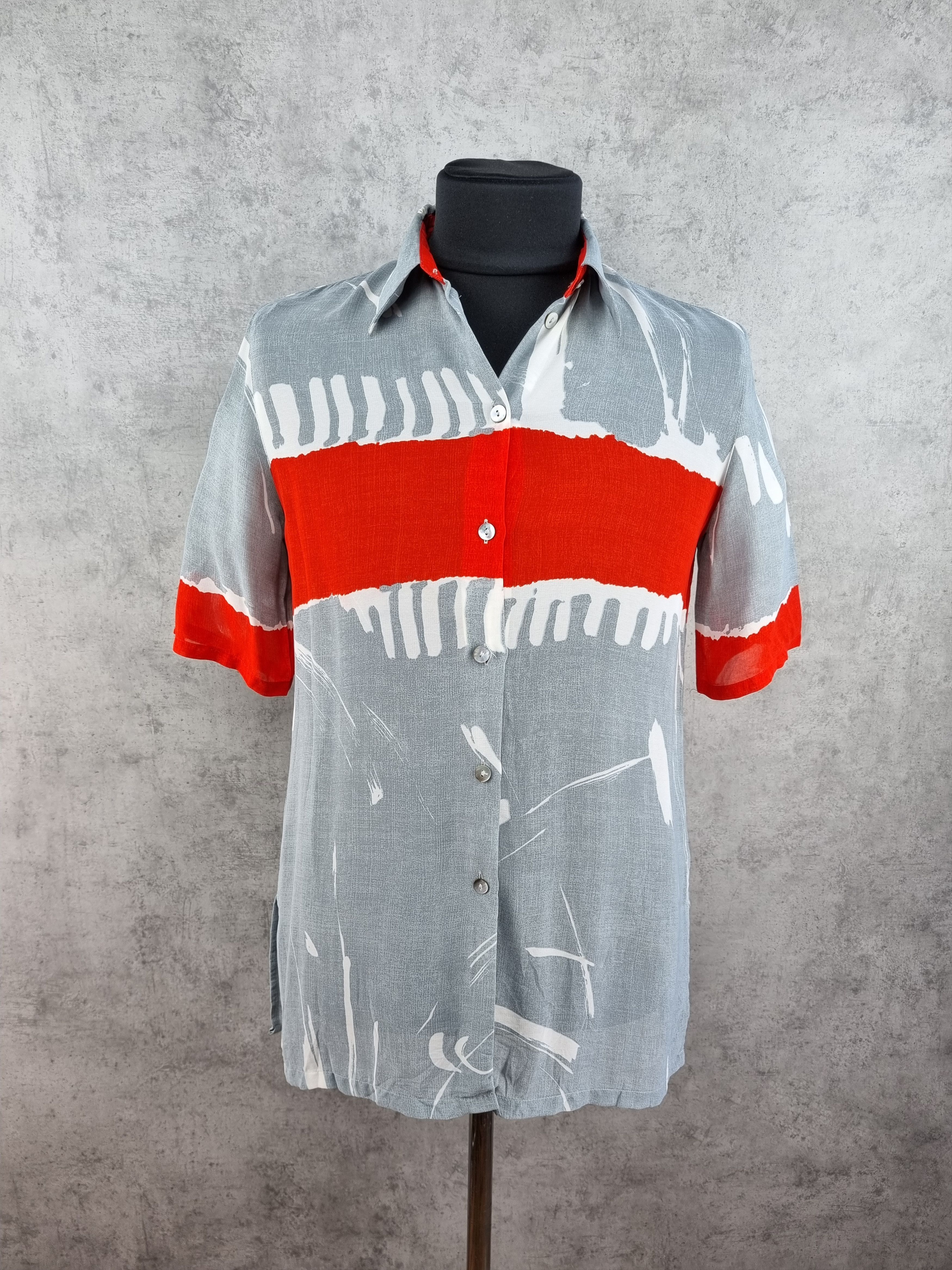 Other 90s Abstract Extra Thin Fabrics Attractive Patern Shirt Size US M / EU 48-50 / 2 - 4 Thumbnail