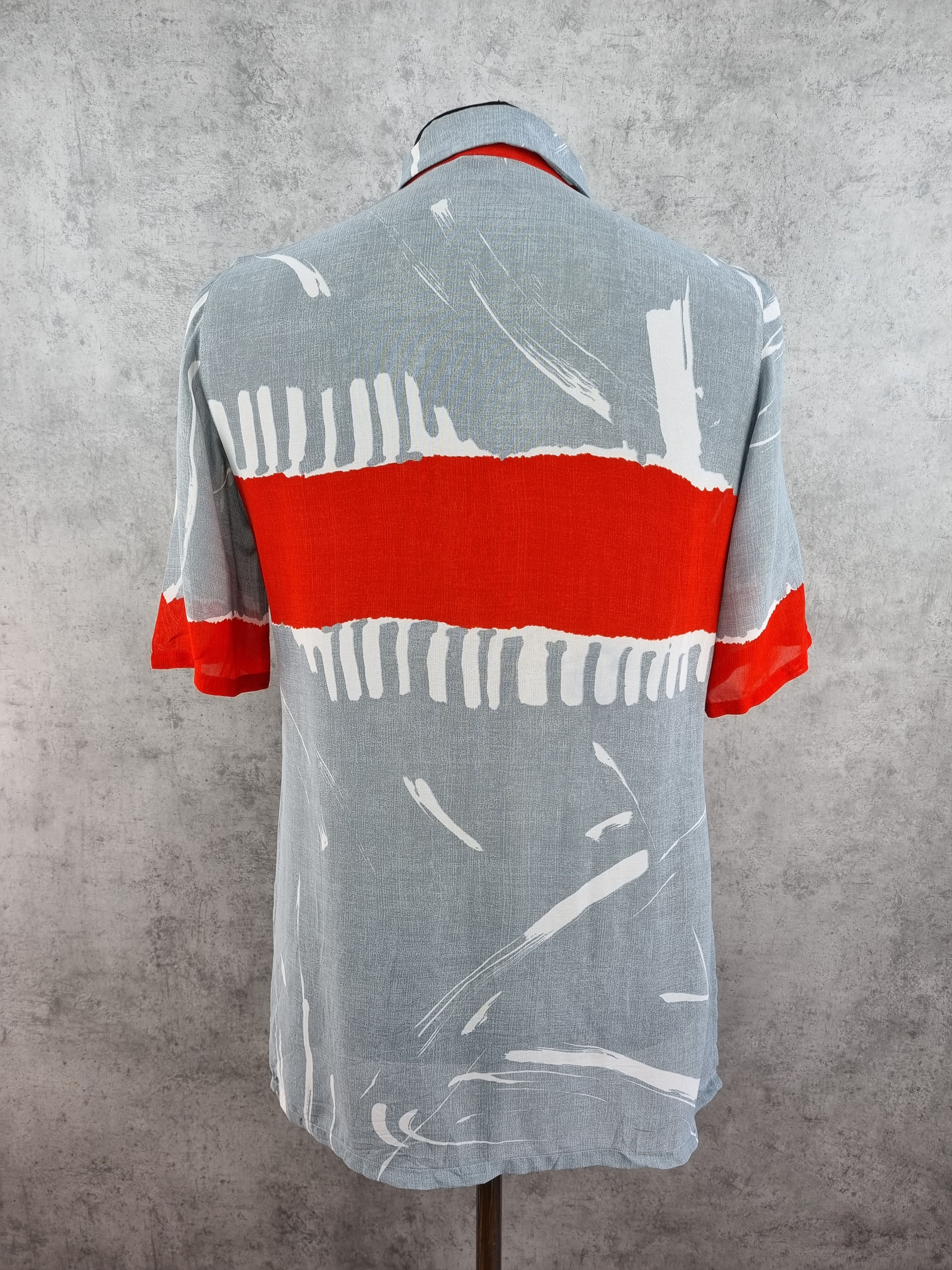 Other 90s Abstract Extra Thin Fabrics Attractive Patern Shirt Size US M / EU 48-50 / 2 - 6 Thumbnail