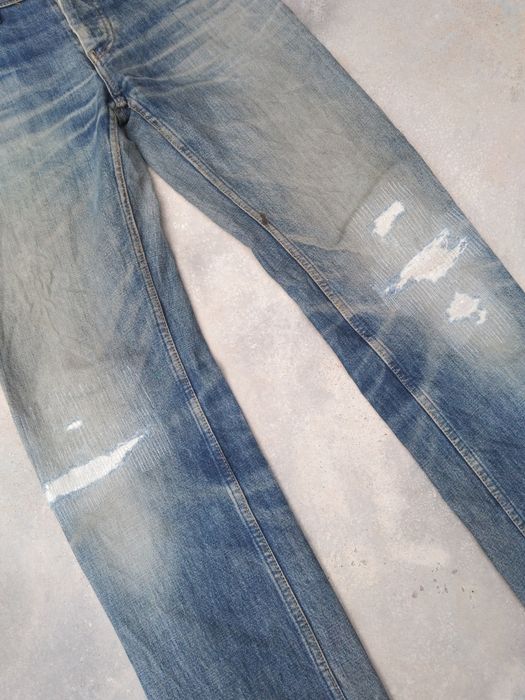 Vintage Vintage Helmut Lang Thrashed Jeans Repaired 28x32 | Grailed