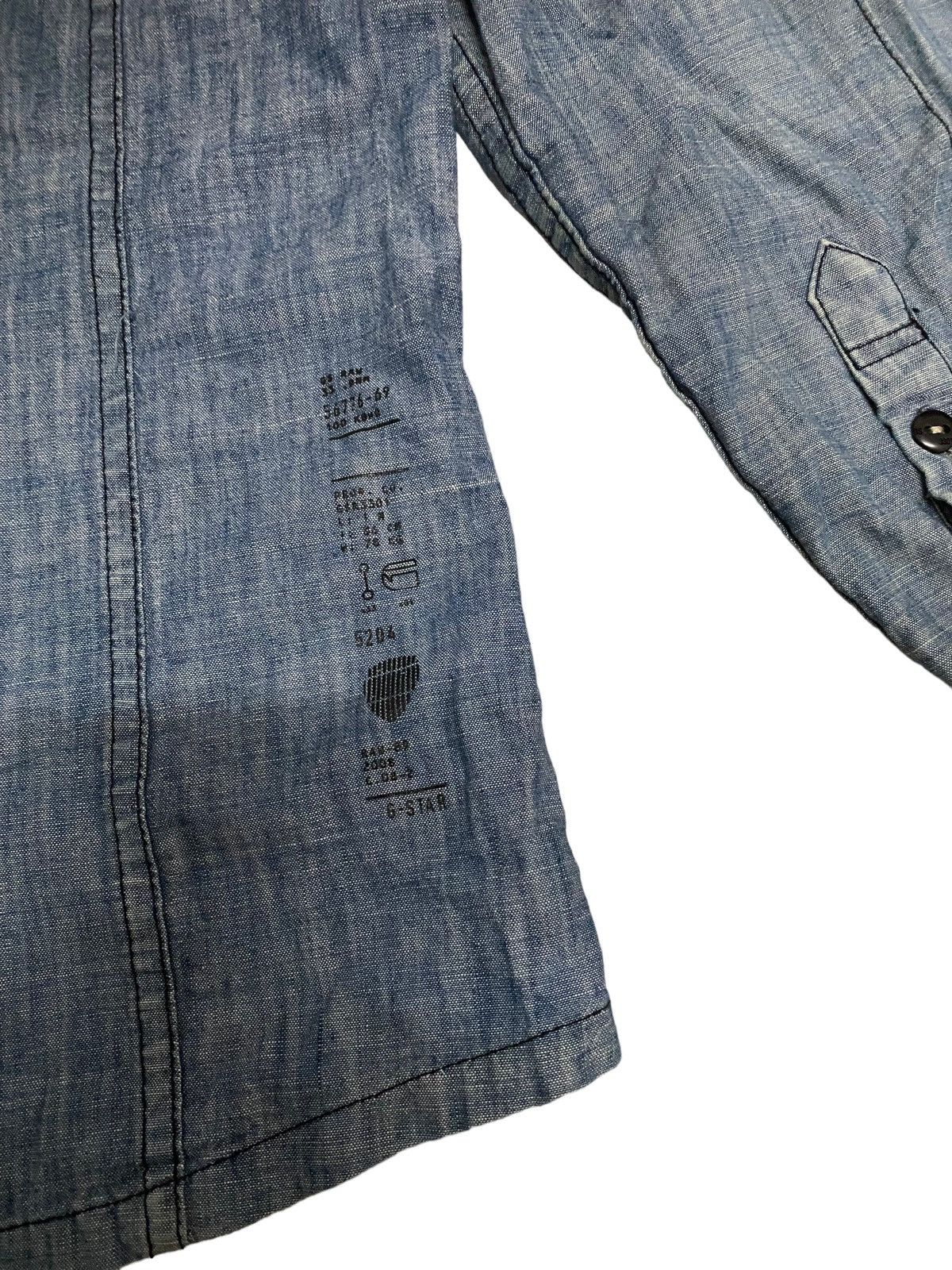 G-Star × Japanese Brand × Vintage Offer‼️Vintage G-star Raw Denim Shirt Size US M / EU 48-50 / 2 - 7 Thumbnail