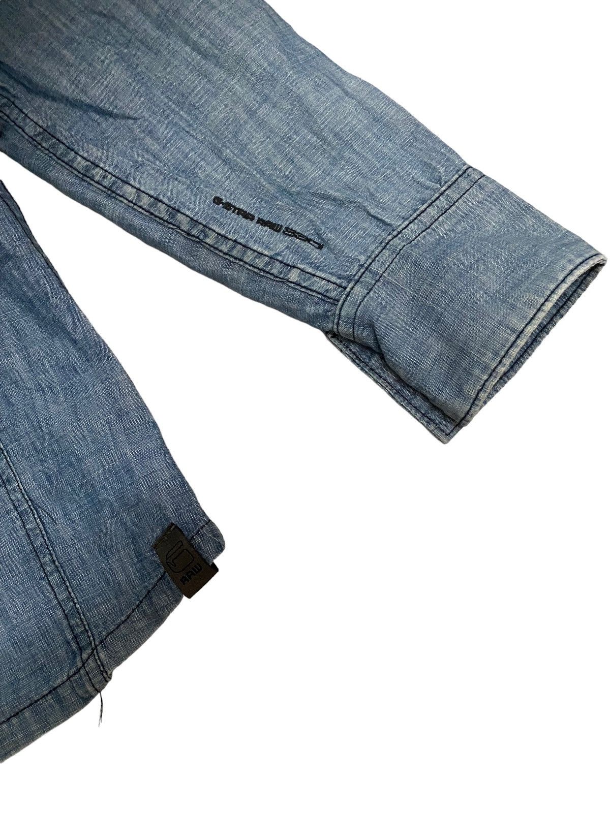 G-Star × Japanese Brand × Vintage Offer‼️Vintage G-star Raw Denim Shirt Size US M / EU 48-50 / 2 - 5 Thumbnail