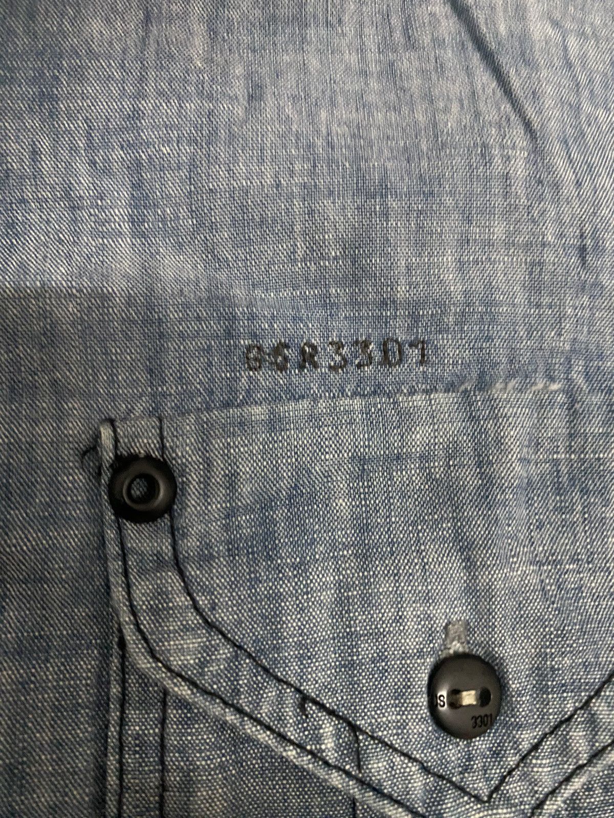 G-Star × Japanese Brand × Vintage Offer‼️Vintage G-star Raw Denim Shirt Size US M / EU 48-50 / 2 - 14 Thumbnail
