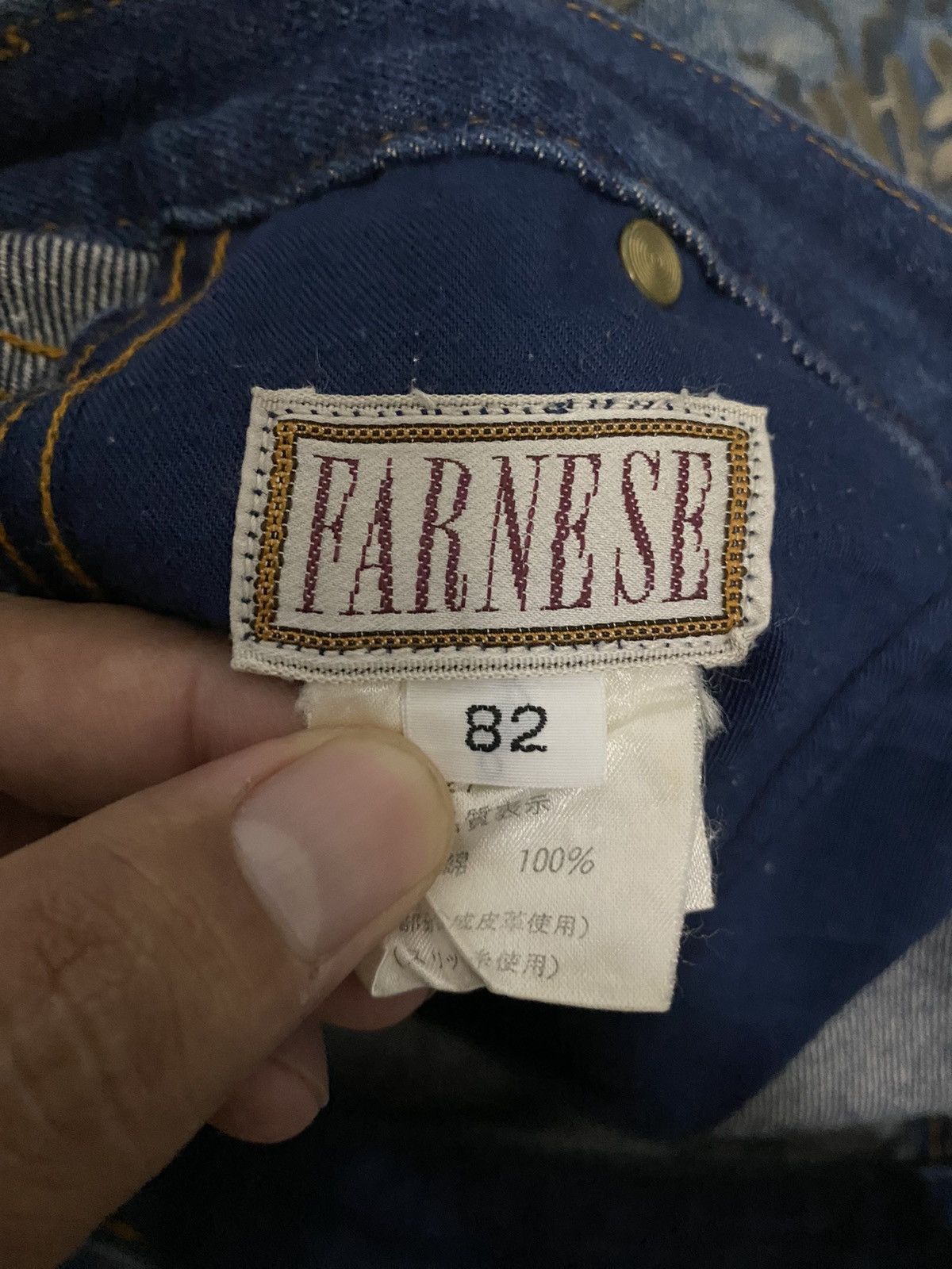Japanese Brand × Vintage Vintage Farnese Japanese Distress Denim Jeans Size US 32 / EU 48 - 8 Thumbnail
