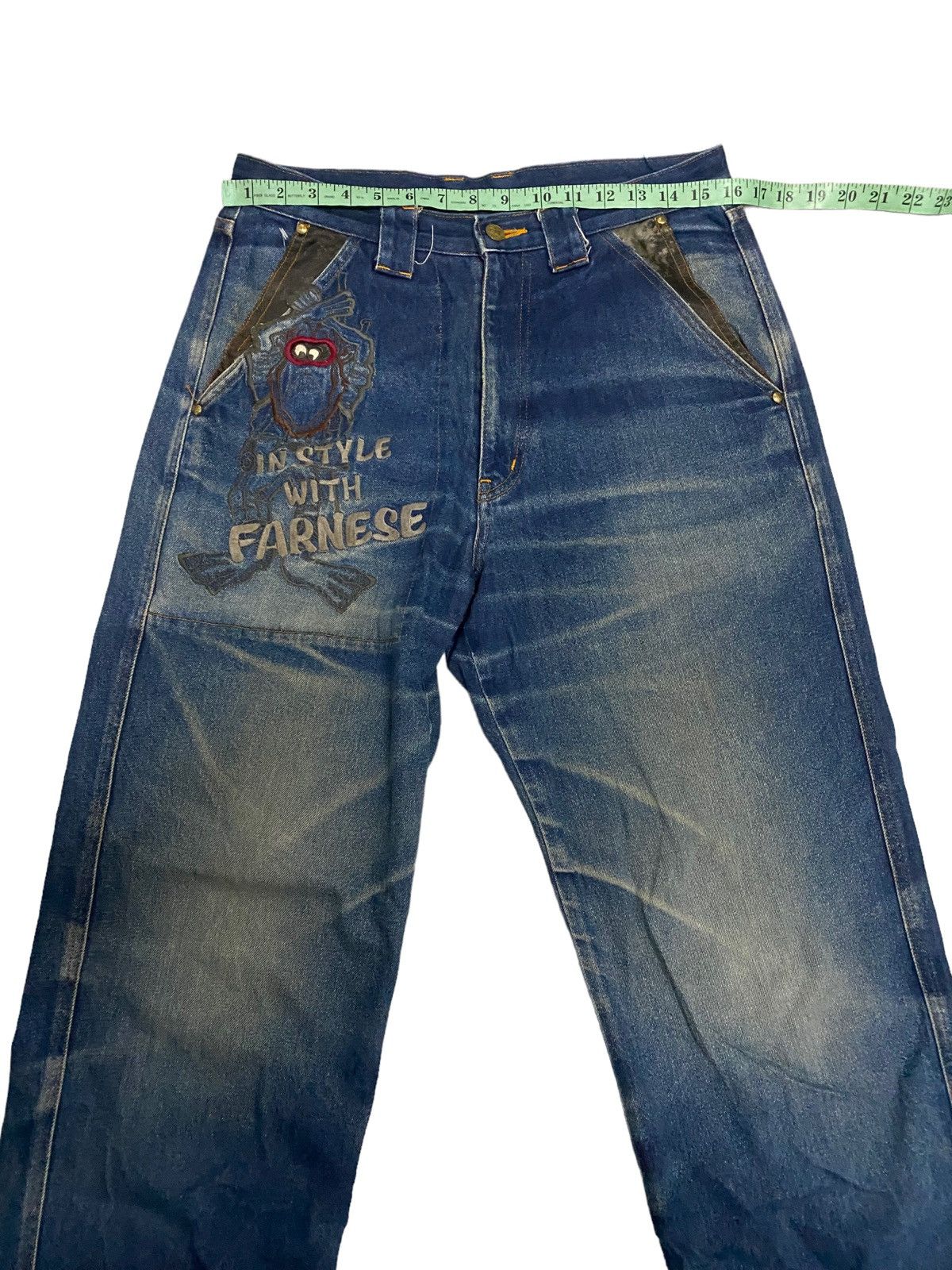 Japanese Brand × Vintage Vintage Farnese Japanese Distress Denim Jeans Size US 32 / EU 48 - 15 Thumbnail
