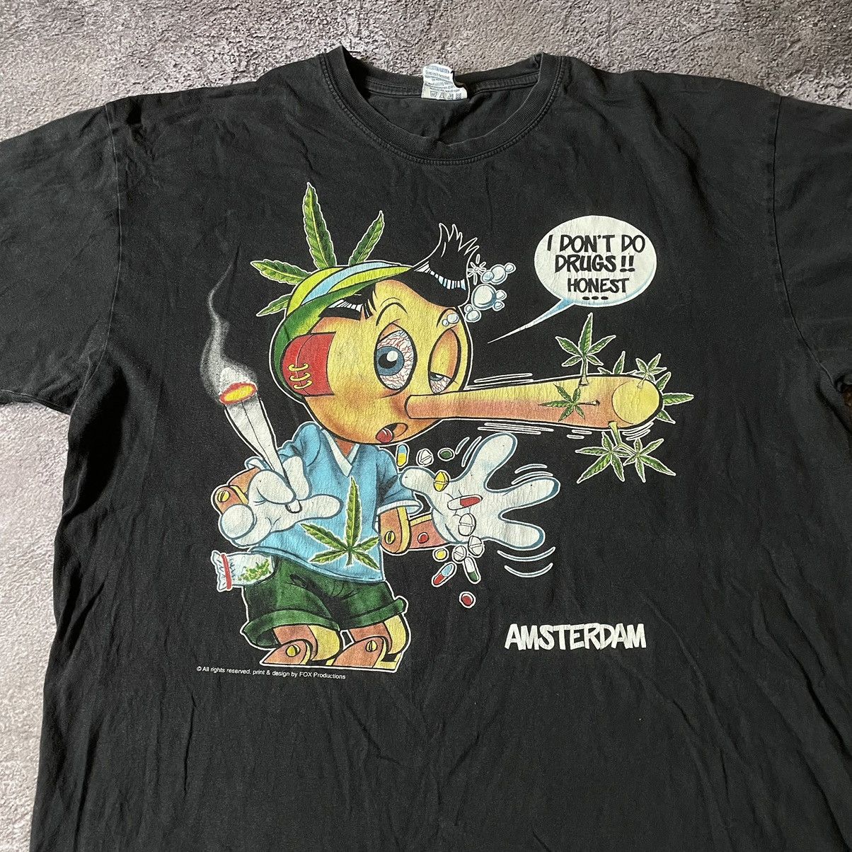 Vintage Vintage 90s ADULT “ DONT DO DRUGS MDMA WEED “ FUNNY BuyTee Size US XL / EU 56 / 4 - 5 Thumbnail