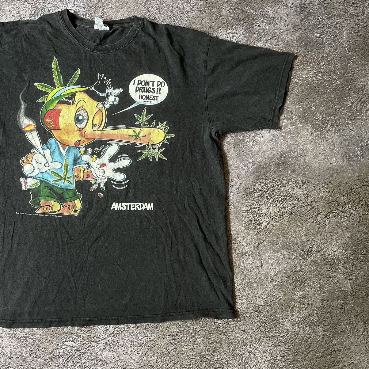 Vintage Vintage 90s ADULT “ DONT DO DRUGS MDMA WEED “ FUNNY BuyTee Size US XL / EU 56 / 4 - 3 Thumbnail