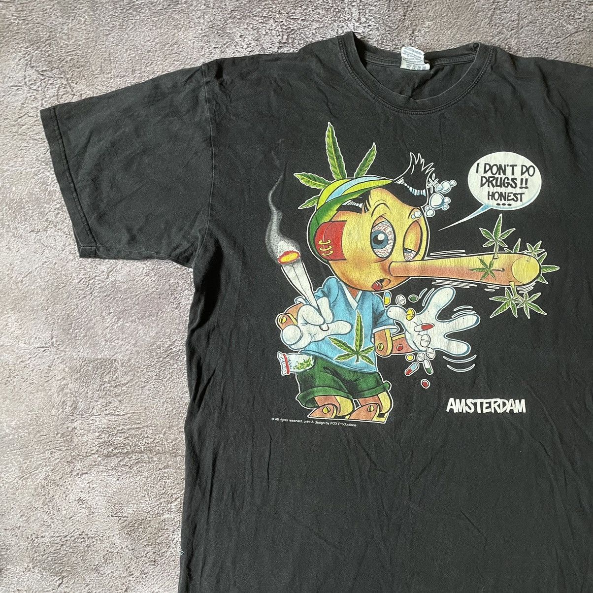 Vintage Vintage 90s ADULT “ DONT DO DRUGS MDMA WEED “ FUNNY BuyTee Size US XL / EU 56 / 4 - 4 Thumbnail