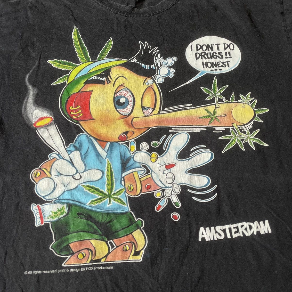 Vintage Vintage 90s ADULT “ DONT DO DRUGS MDMA WEED “ FUNNY BuyTee Size US XL / EU 56 / 4 - 6 Thumbnail