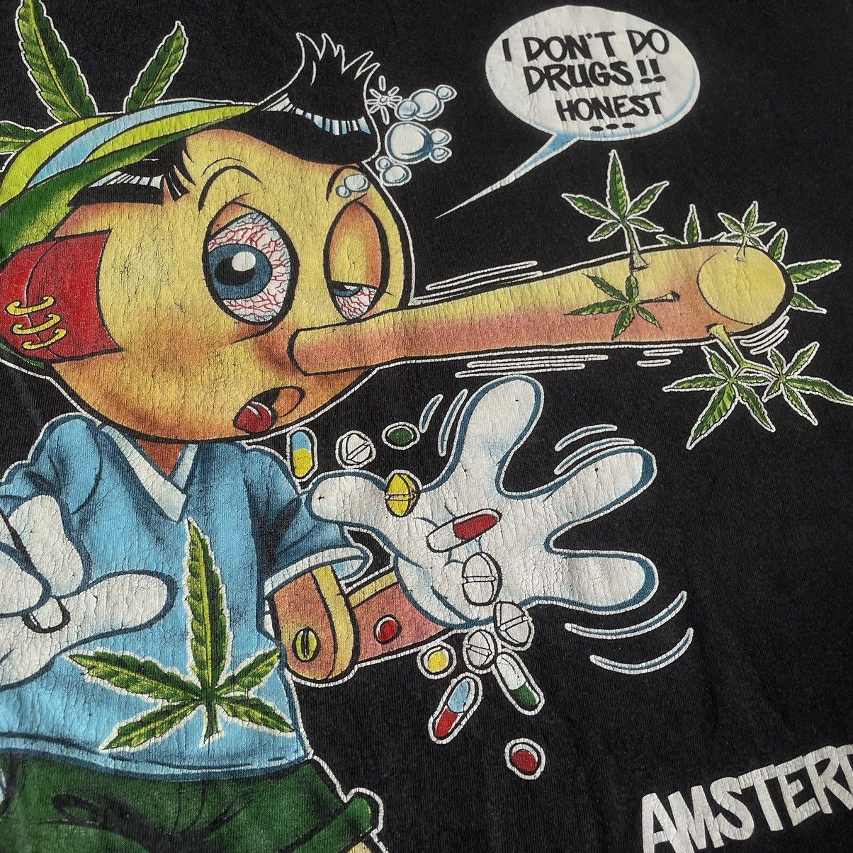 Vintage Vintage 90s ADULT “ DONT DO DRUGS MDMA WEED “ FUNNY BuyTee Size US XL / EU 56 / 4 - 8 Thumbnail