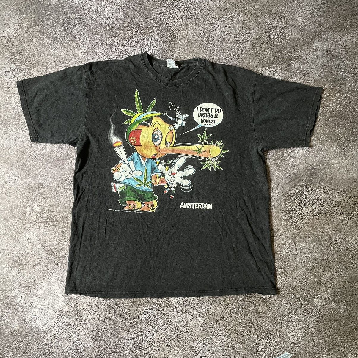 Vintage Vintage 90s ADULT “ DONT DO DRUGS MDMA WEED “ FUNNY BuyTee Size US XL / EU 56 / 4 - 2 Thumbnail