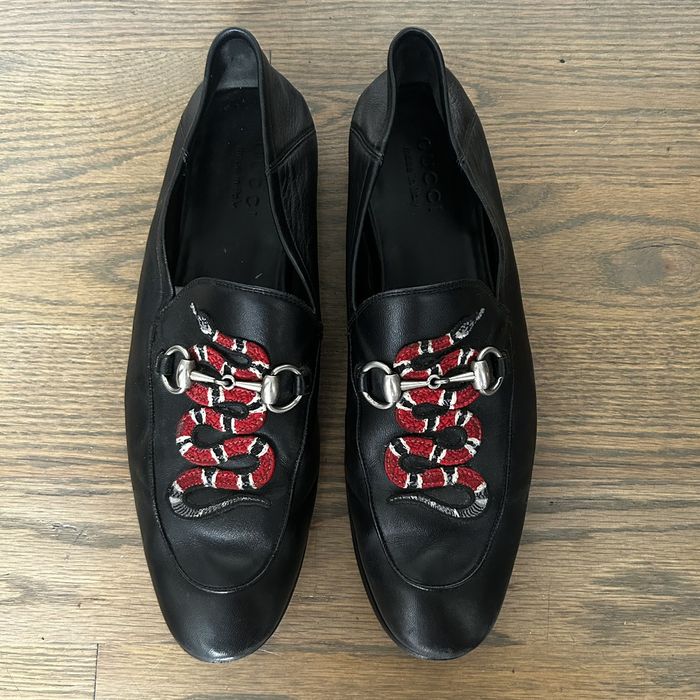 Gucci hot sale kingsnake loafers