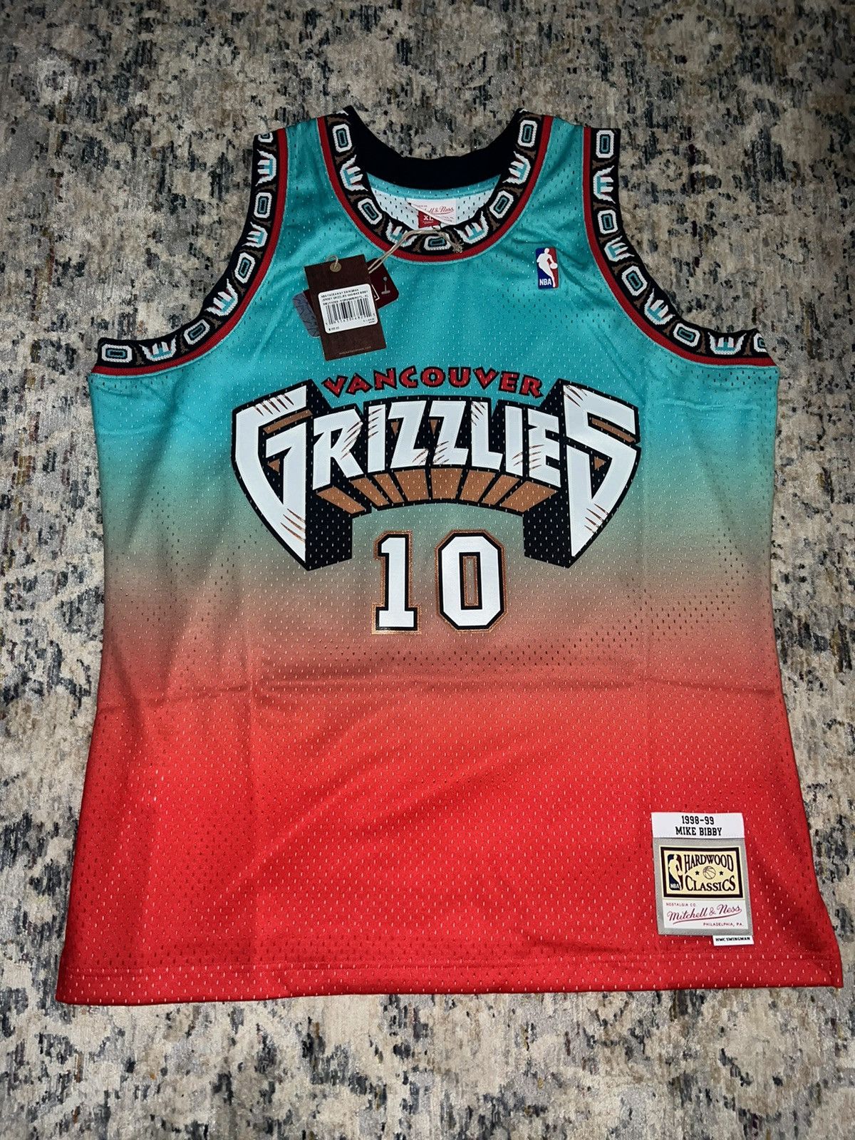 Mike Bobby Mitchell & Ness Vancouver Grizzlies Jersey #10
