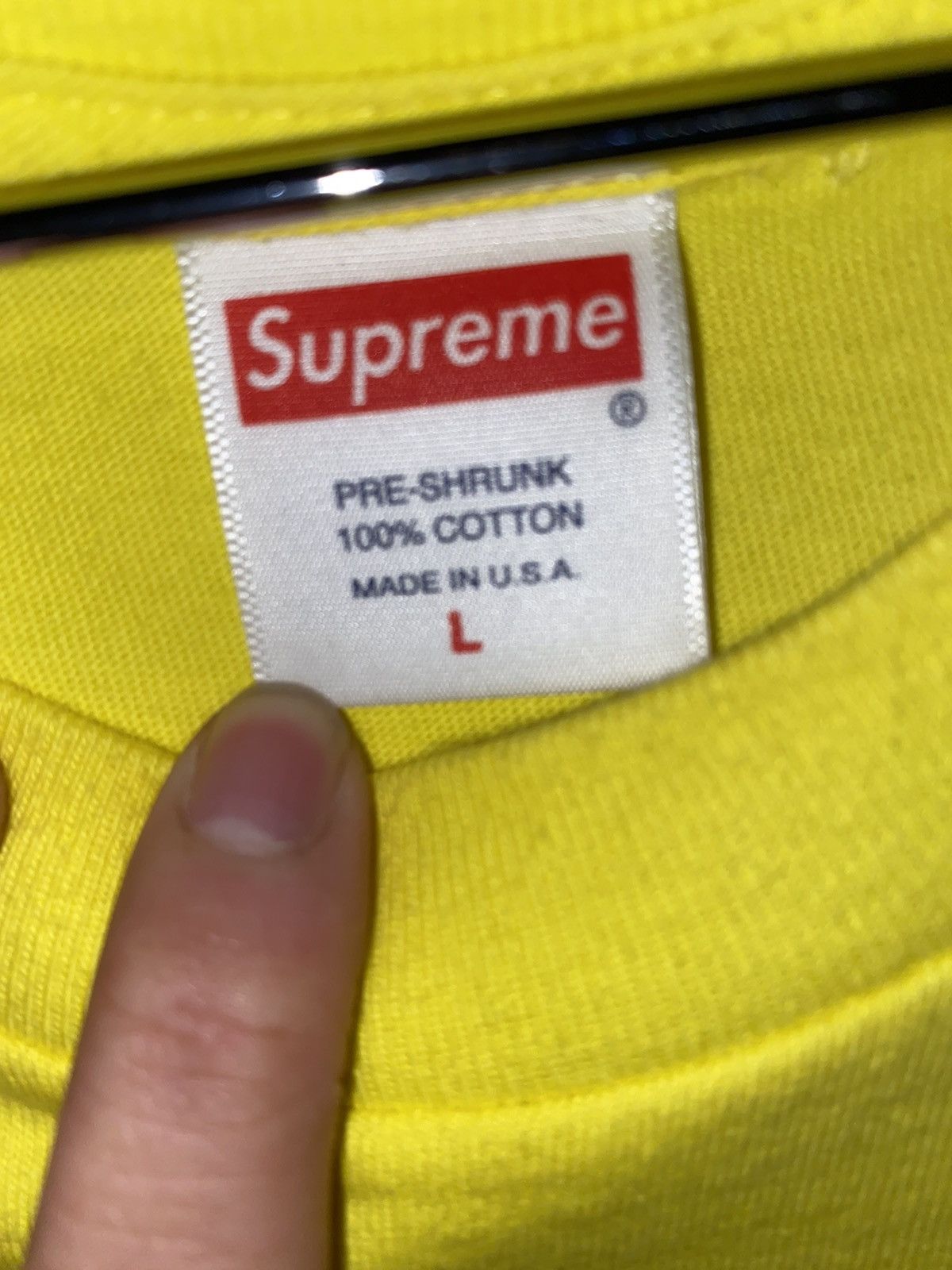 Supreme Supreme Yellow Paisley Box Logo Sz L Size US L / EU 52-54 / 3 - 3 Thumbnail